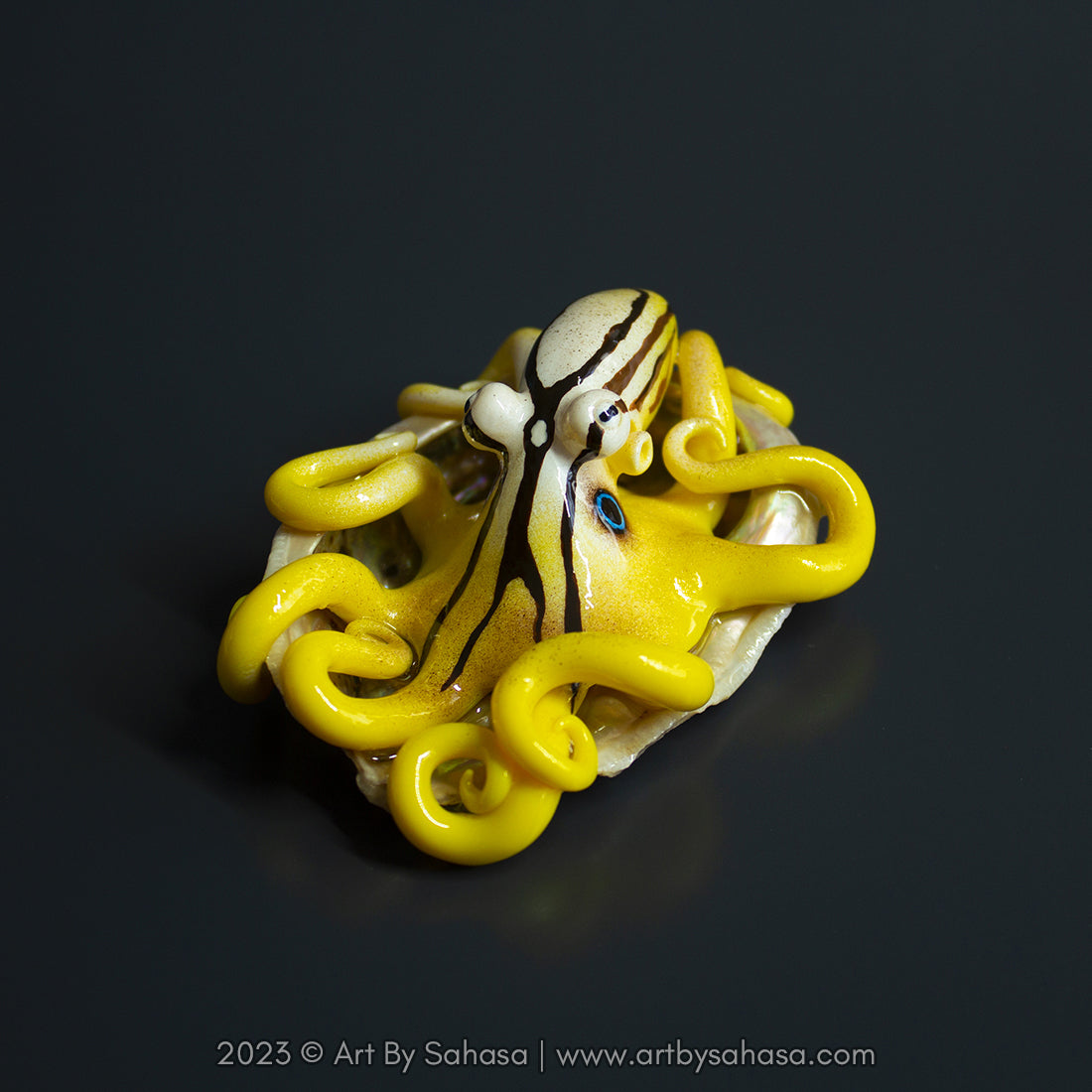 ELODIE - Shelltopus - OOAK Mototi Octopus Sculpture