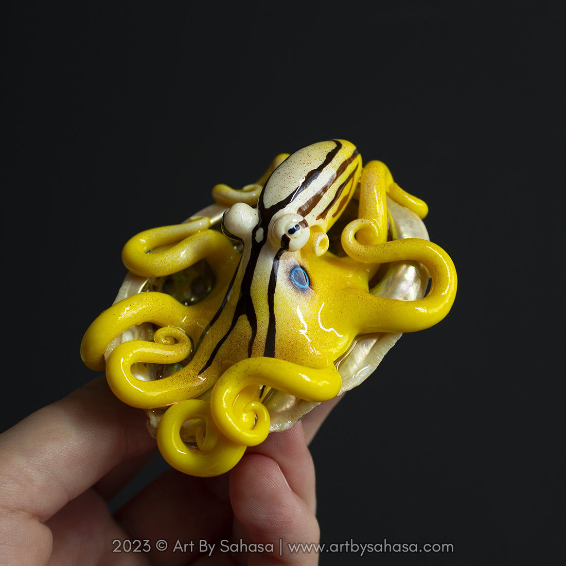 ELODIE - Shelltopus - OOAK Mototi Octopus Sculpture