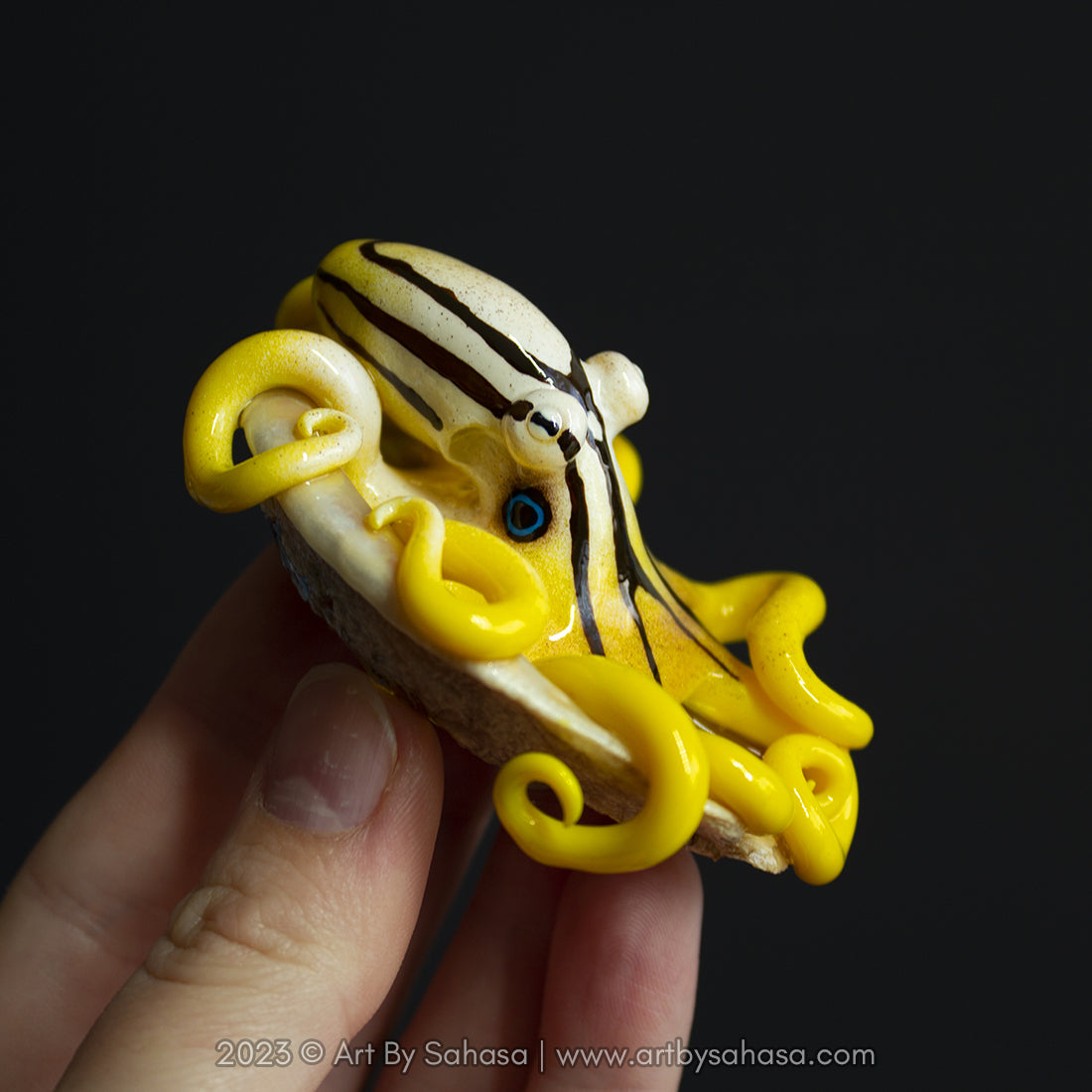 ELODIE - Shelltopus - OOAK Mototi Octopus Sculpture