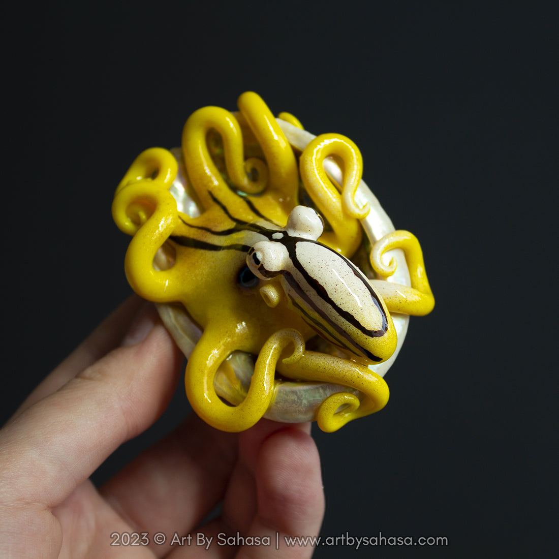 ELODIE - Shelltopus - OOAK Mototi Octopus Sculpture