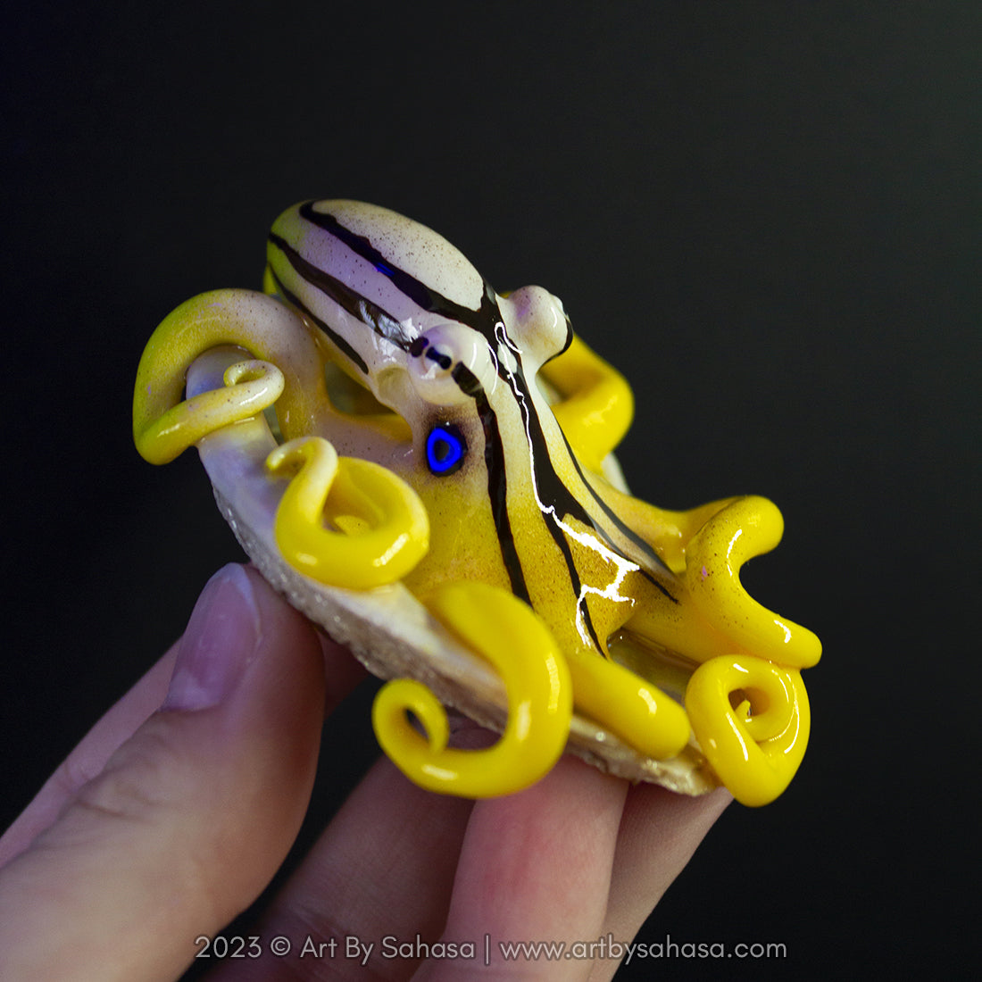 ELODIE - Shelltopus - OOAK Mototi Octopus Sculpture