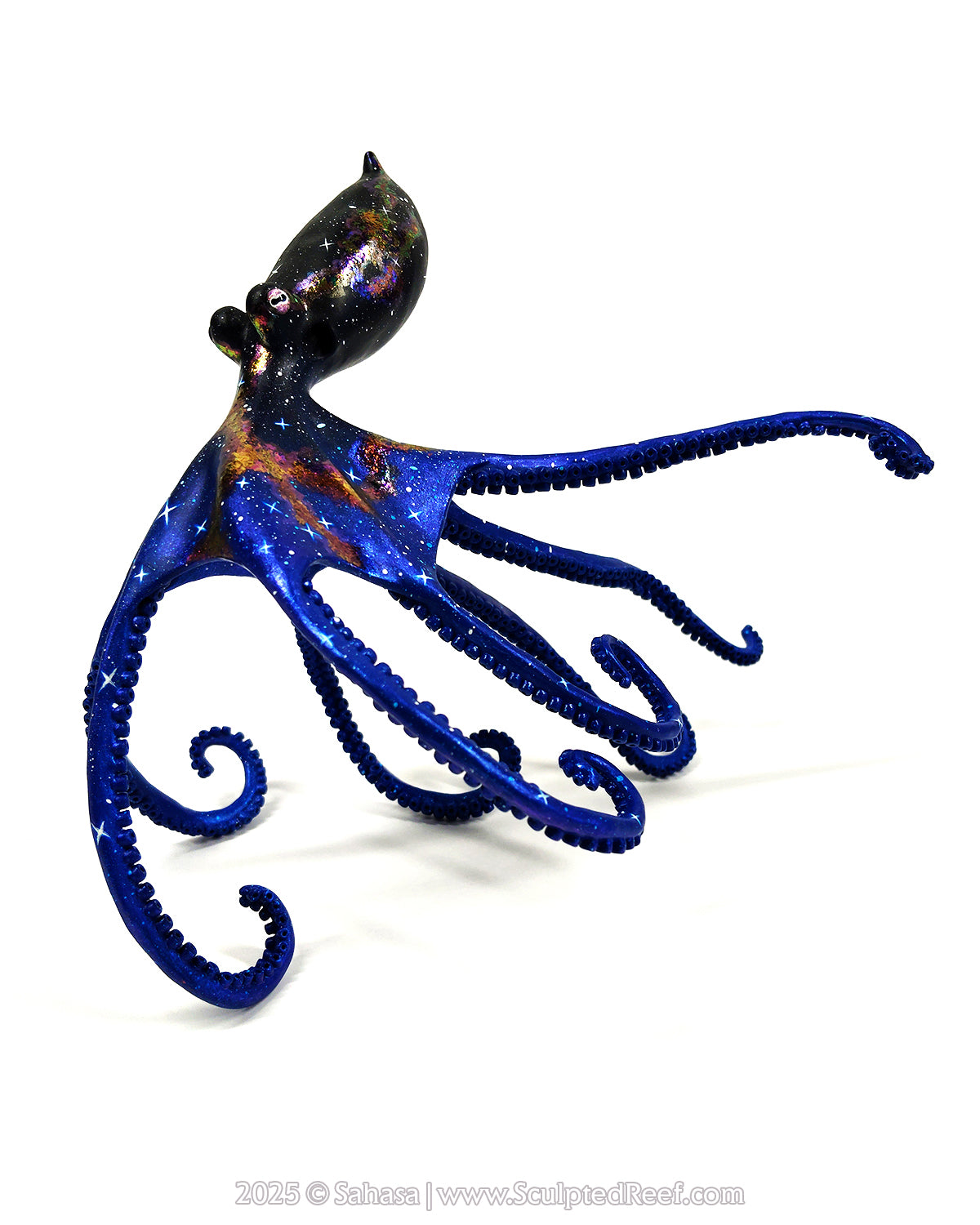 HALCYON - 145 x 185 x 145mm - OOAK Nebula Octopus Sculpture
