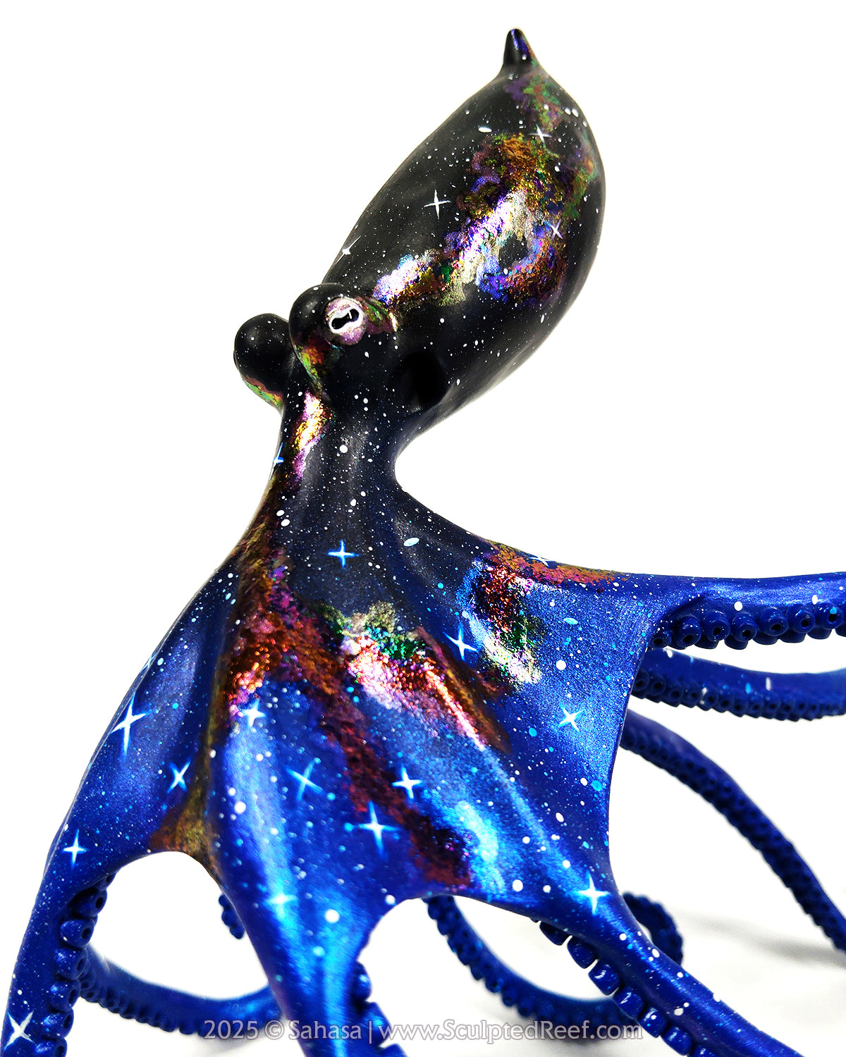 HALCYON - 145 x 185 x 145mm - OOAK Nebula Octopus Sculpture