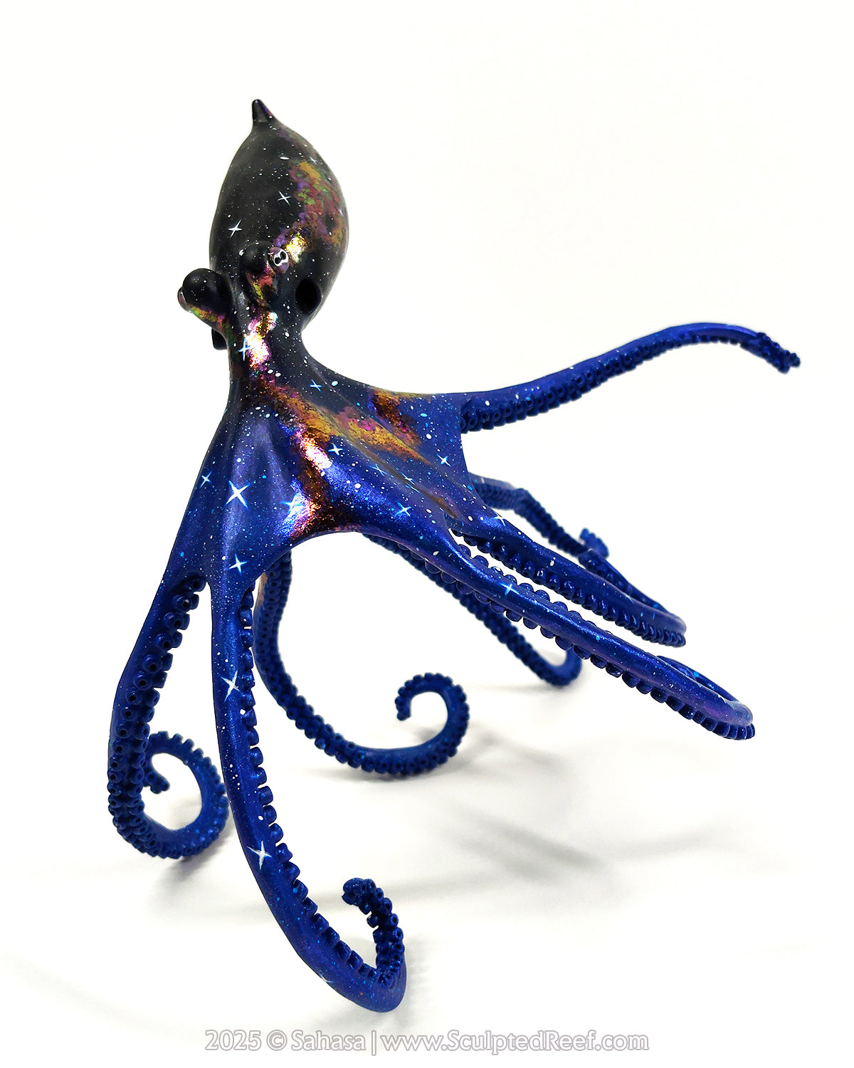 HALCYON - 145 x 185 x 145mm - OOAK Nebula Octopus Sculpture