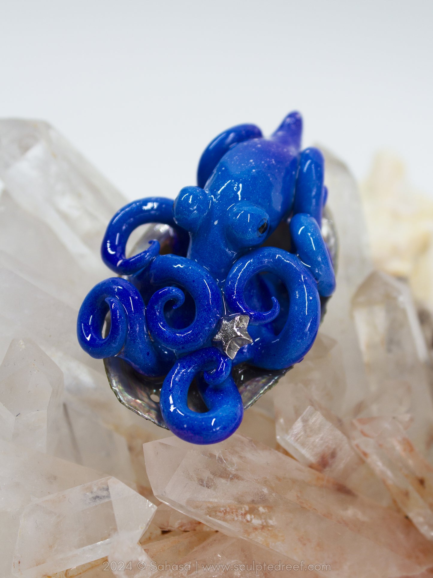 LILY - Shelltopus (Baby) - OOAK Star Guardian Octopus Sculpture