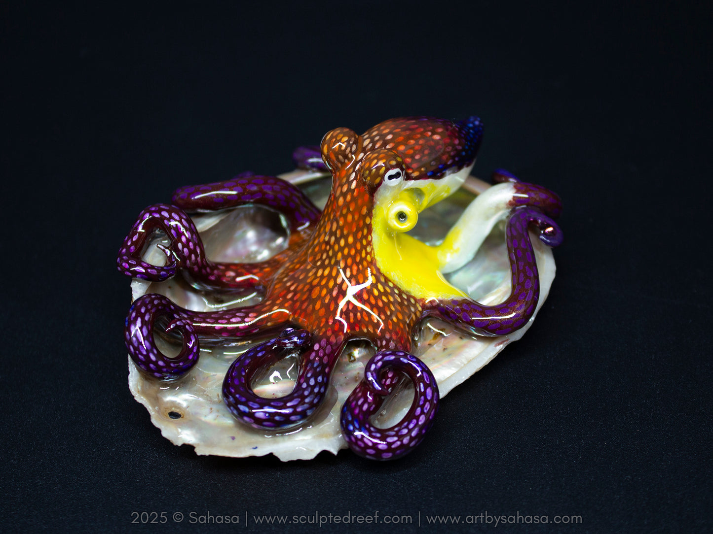 ELYSA - Shelltopus (Large) - OOAK Coconut Octopus Sculpture