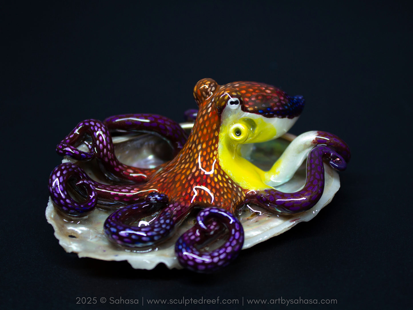 ELYSA - Shelltopus (Large) - OOAK Coconut Octopus Sculpture