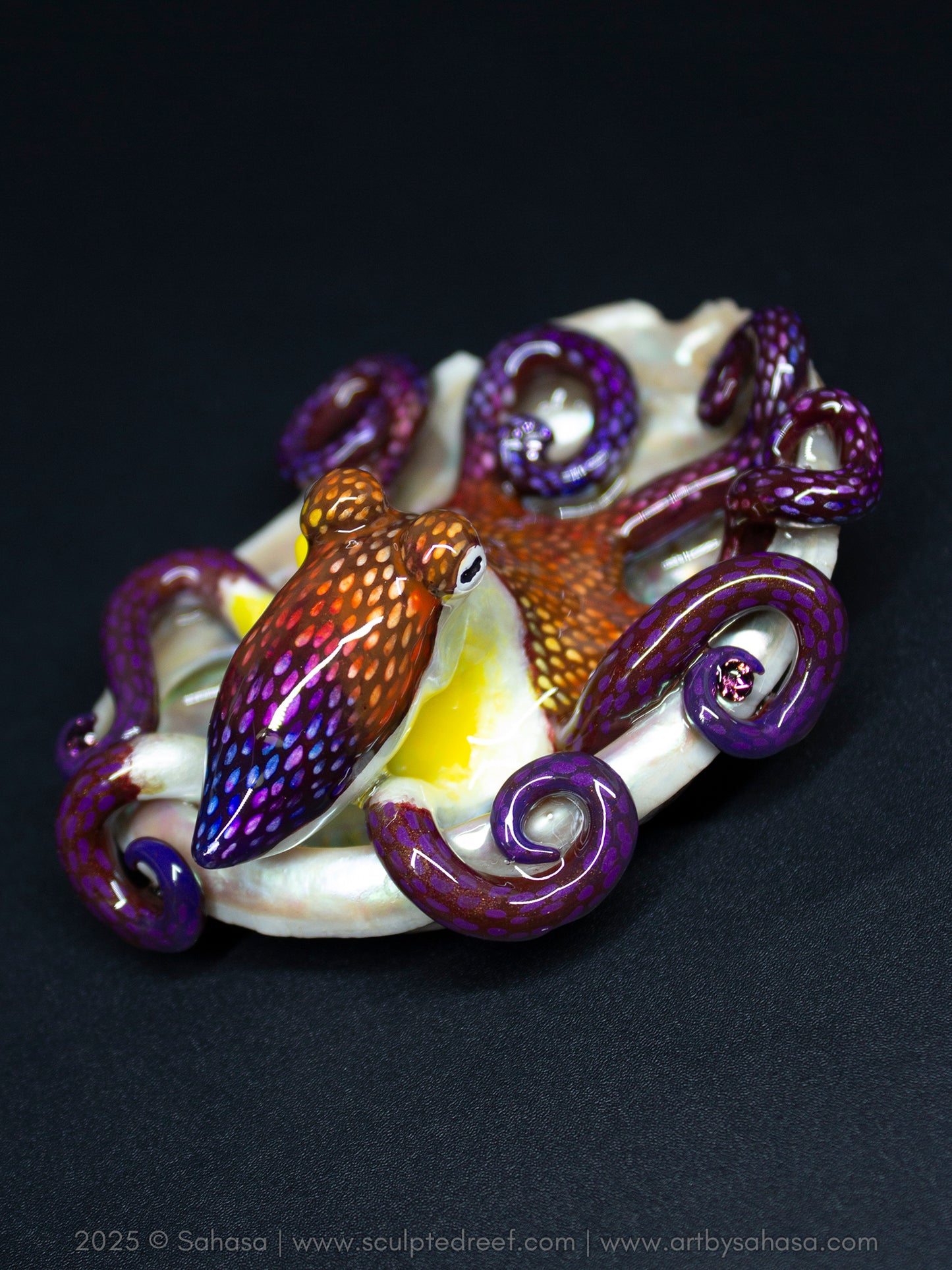 ELYSA - Shelltopus (Large) - OOAK Coconut Octopus Sculpture
