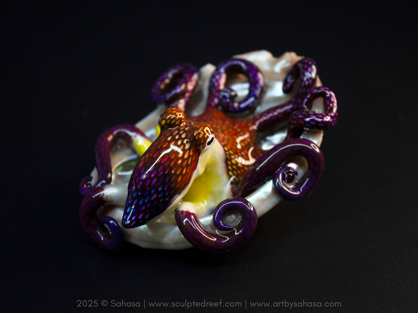 ELYSA - Shelltopus (Large) - OOAK Coconut Octopus Sculpture