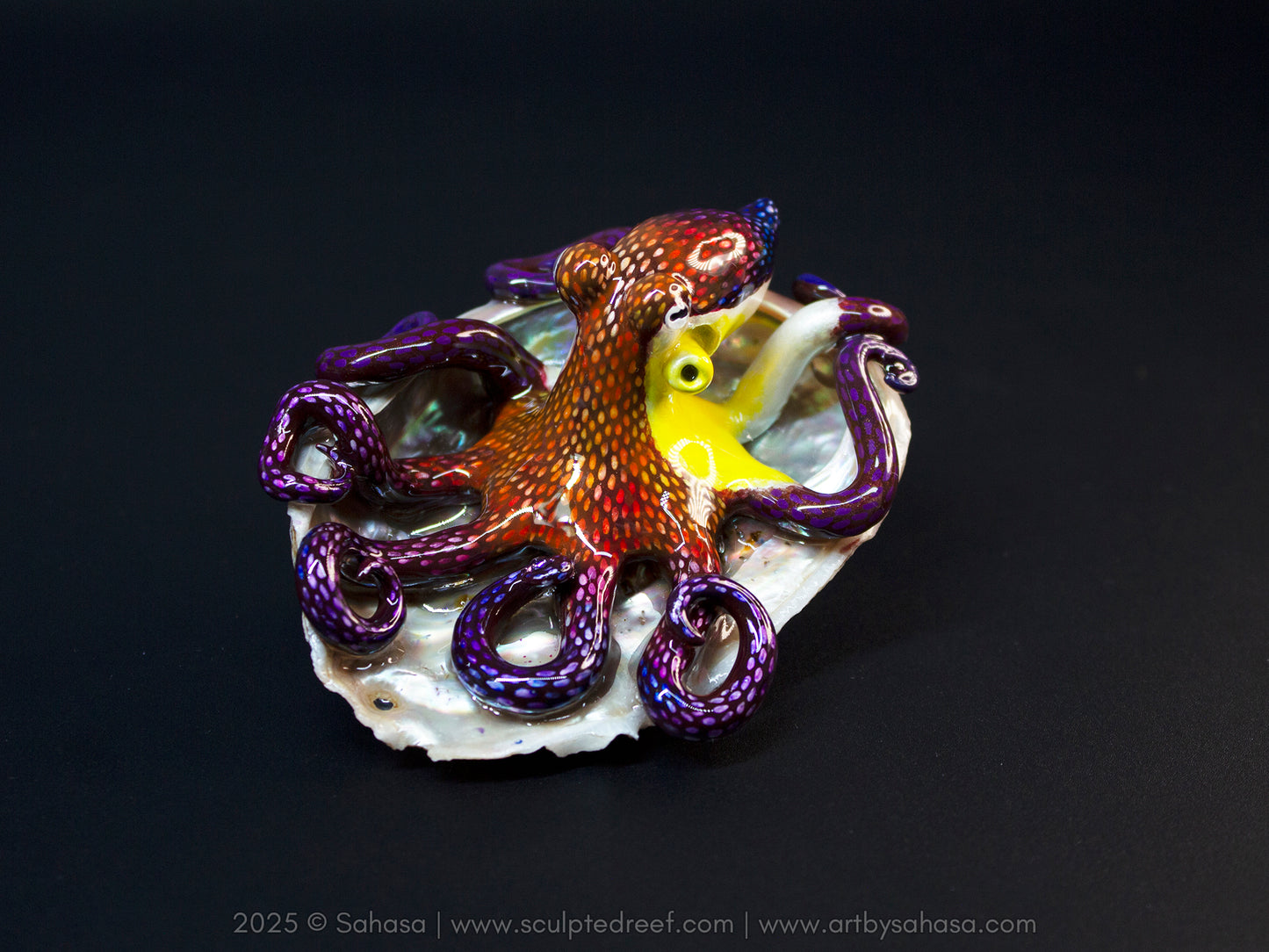 ELYSA - Shelltopus (Large) - OOAK Coconut Octopus Sculpture