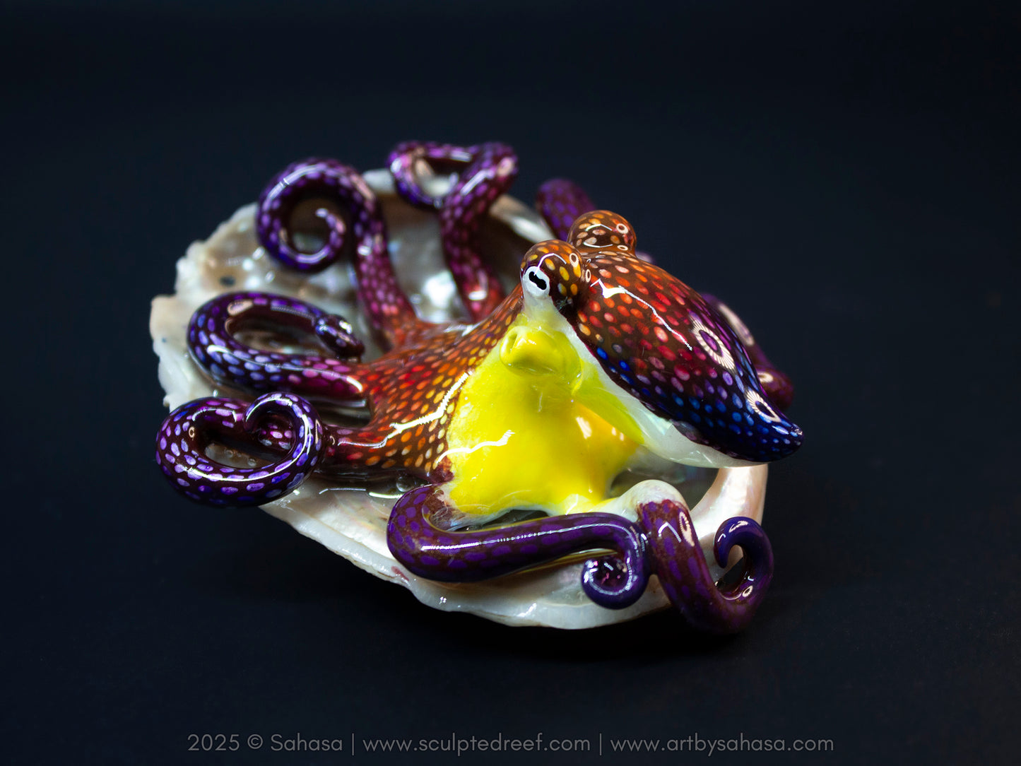 ELYSA - Shelltopus (Large) - OOAK Coconut Octopus Sculpture