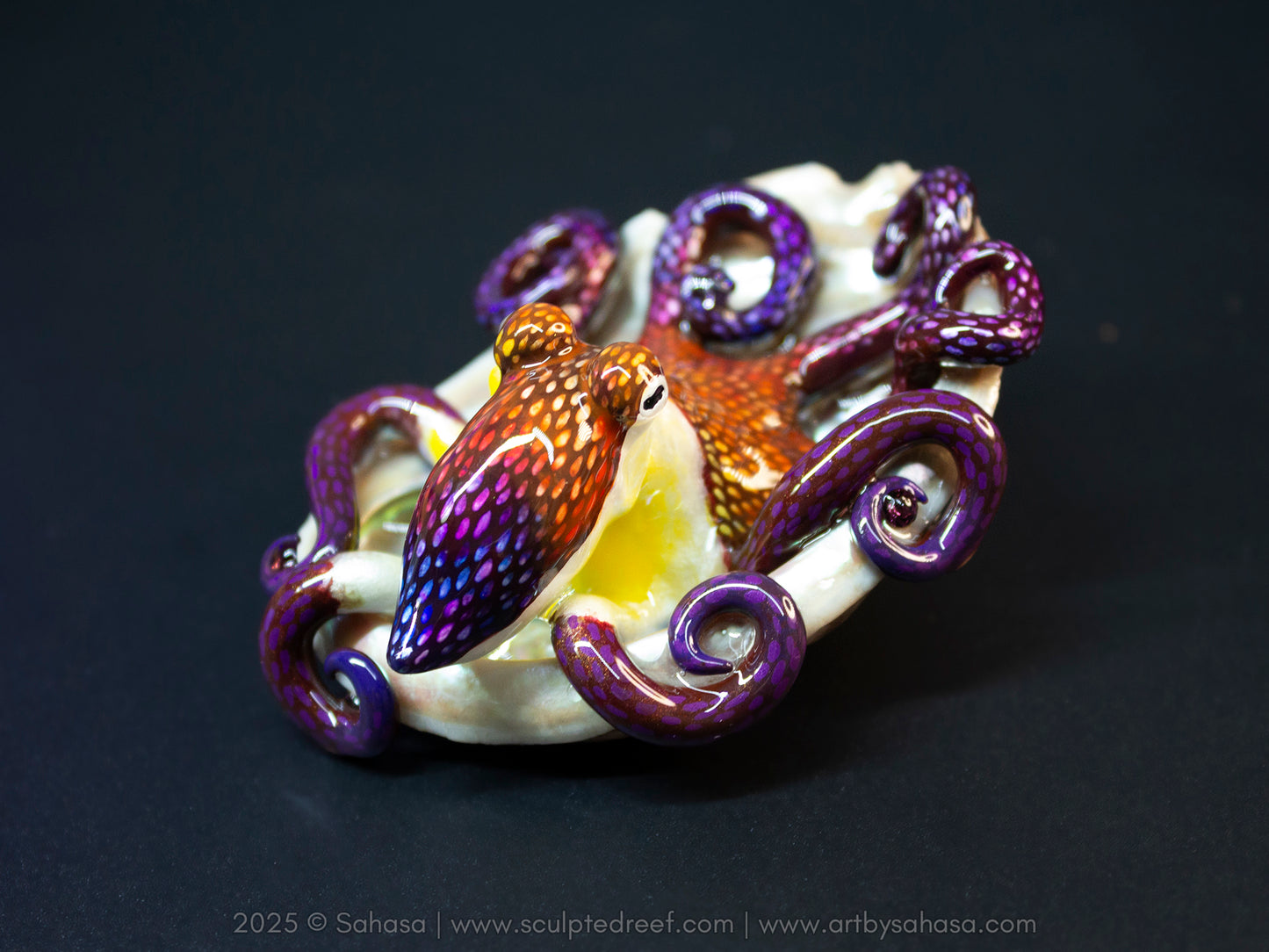 ELYSA - Shelltopus (Large) - OOAK Coconut Octopus Sculpture