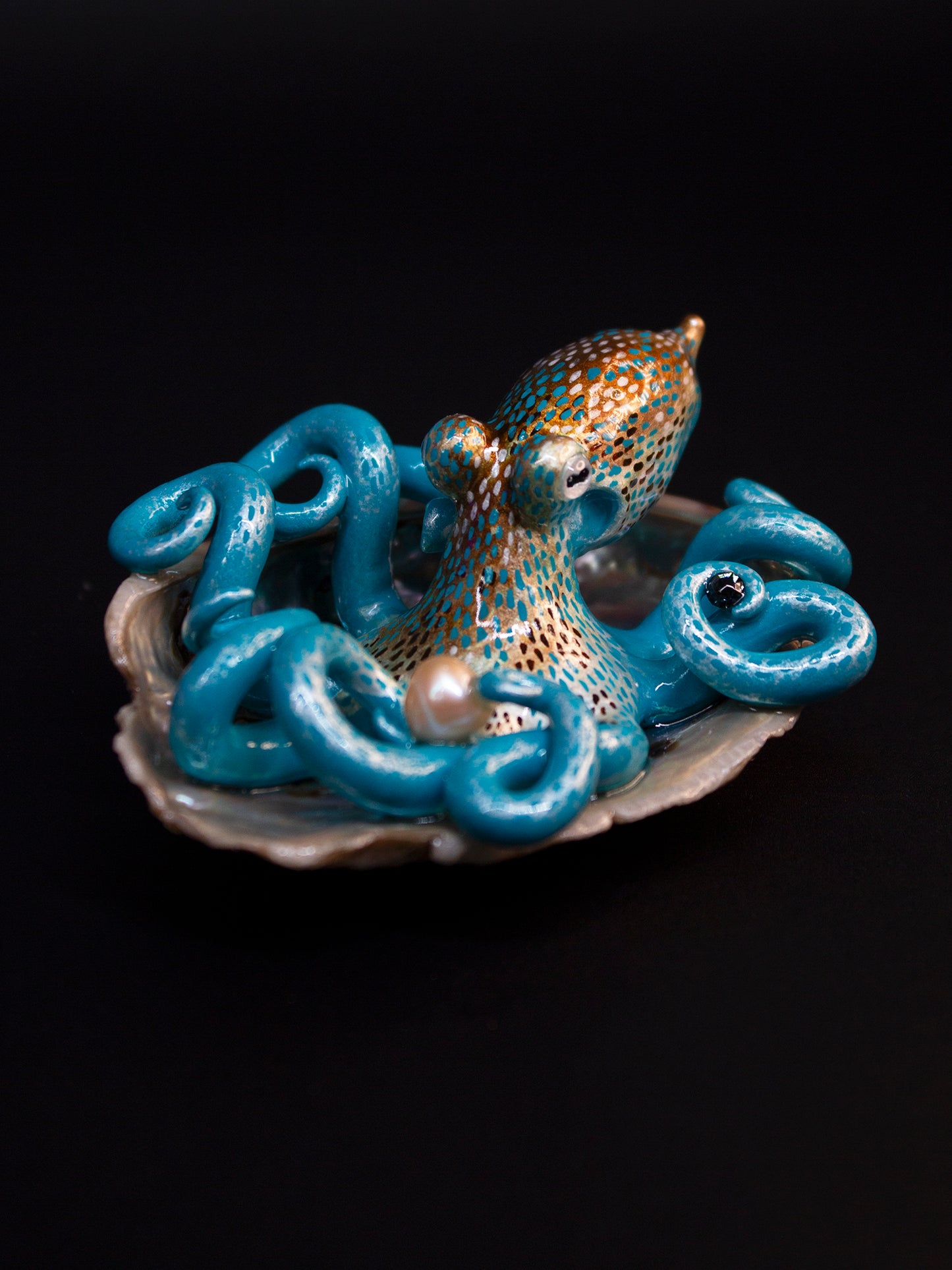 KARISSA - Shelltopus (Large) - OOAK Caribbean Reef Octopus Sculpture