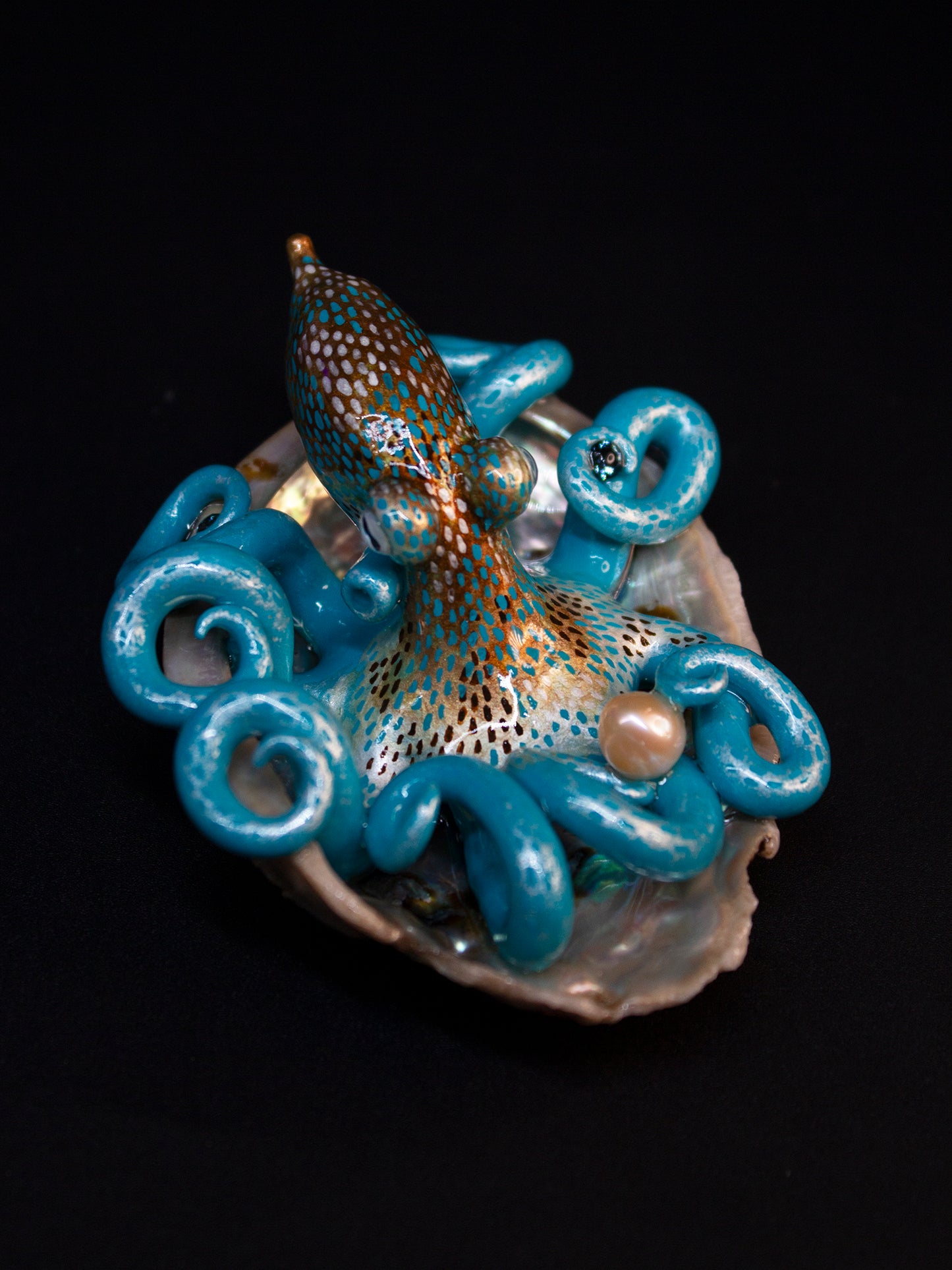 KARISSA - Shelltopus (Large) - OOAK Caribbean Reef Octopus Sculpture
