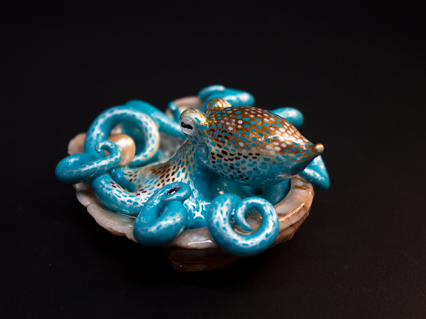 KARISSA - Shelltopus (Large) - OOAK Caribbean Reef Octopus Sculpture