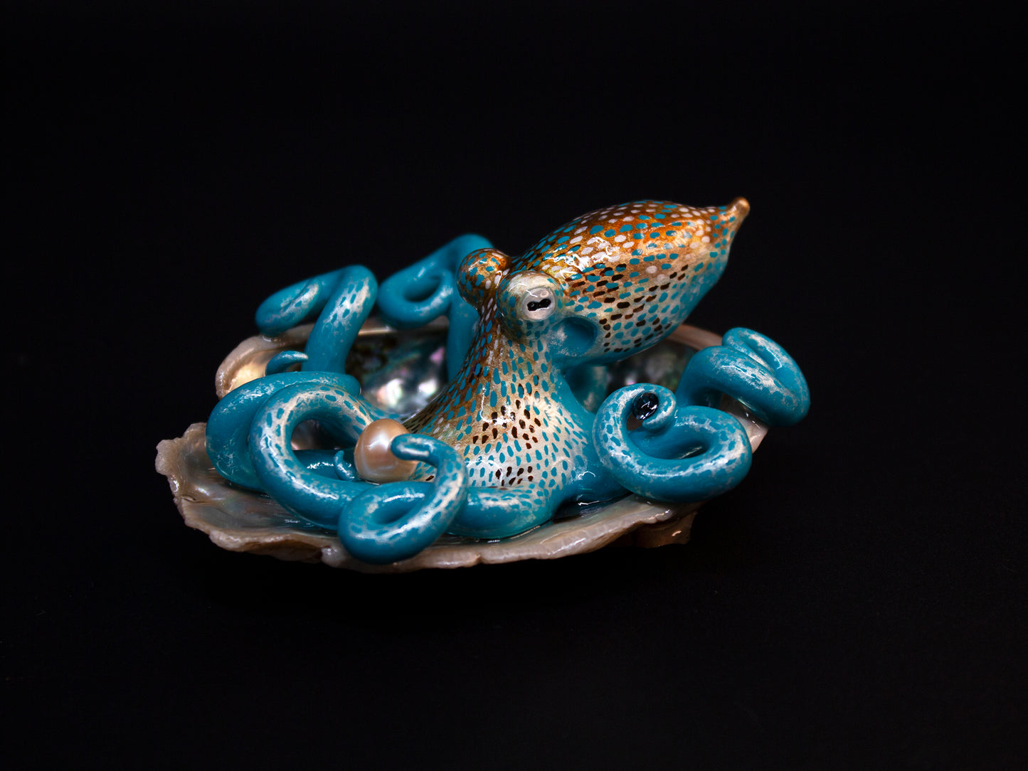 KARISSA - Shelltopus (Large) - OOAK Caribbean Reef Octopus Sculpture