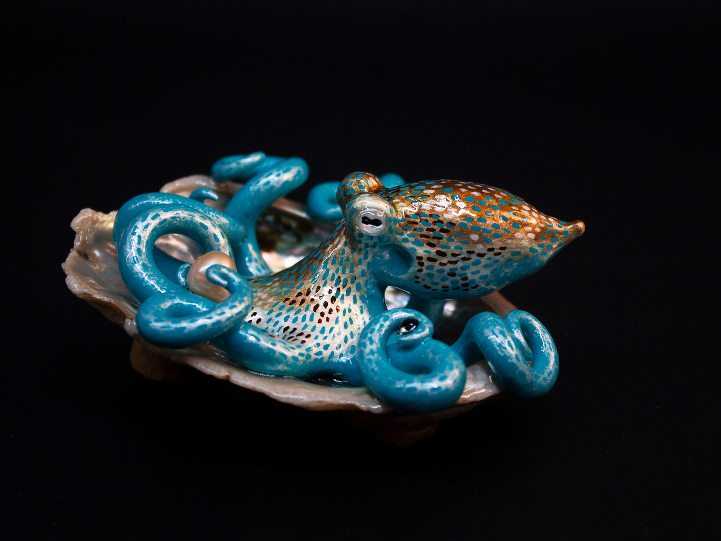 KARISSA - Shelltopus (Large) - OOAK Caribbean Reef Octopus Sculpture