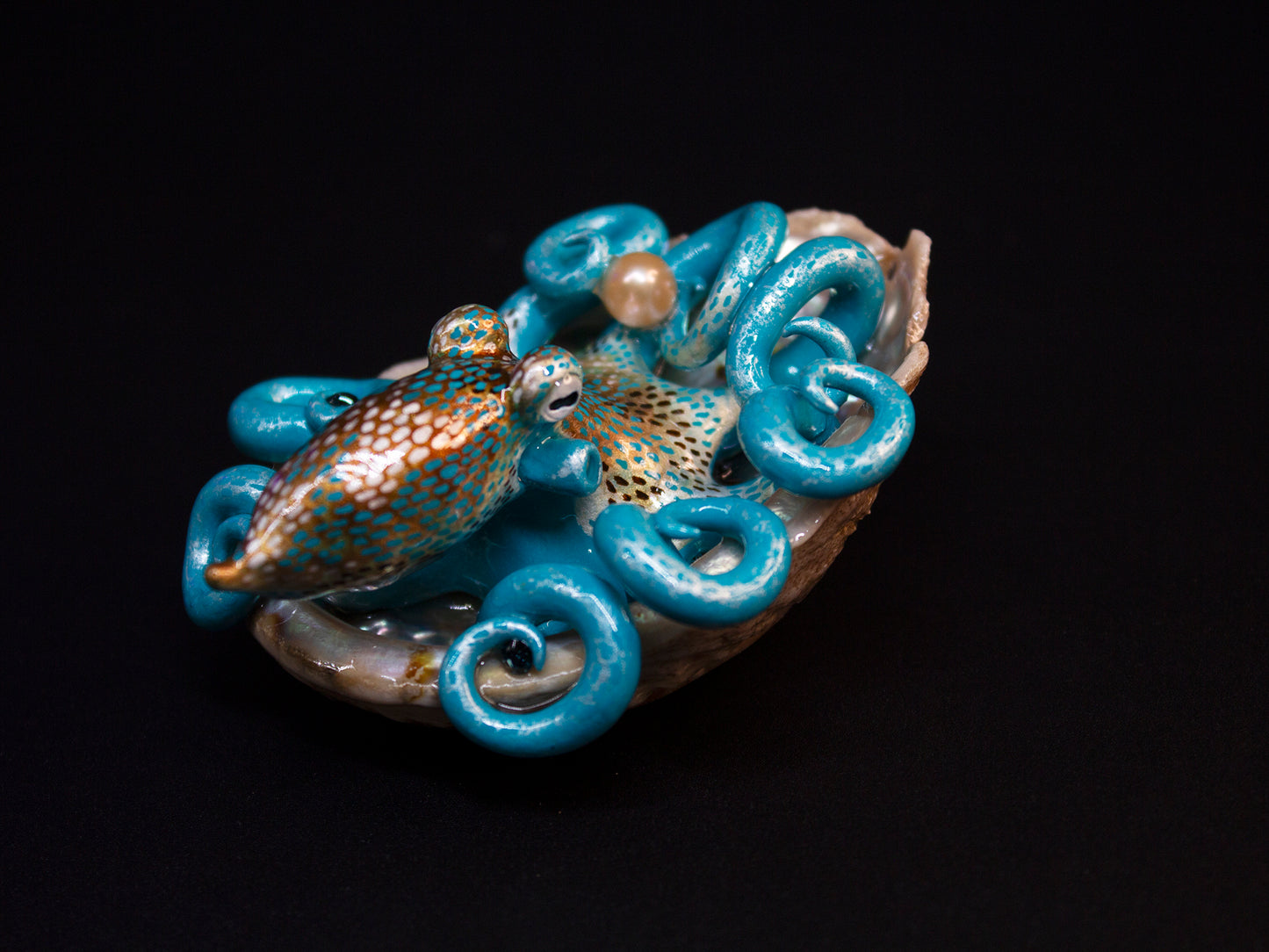 KARISSA - Shelltopus (Large) - OOAK Caribbean Reef Octopus Sculpture