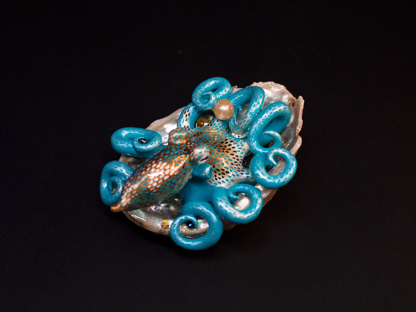 KARISSA - Shelltopus (Large) - OOAK Caribbean Reef Octopus Sculpture