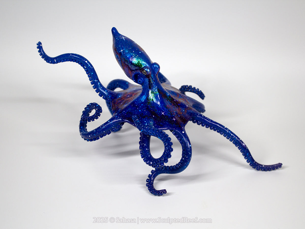 TARAK - 105 x 190 x 105mm - OOAK Nebula Octopus Sculpture