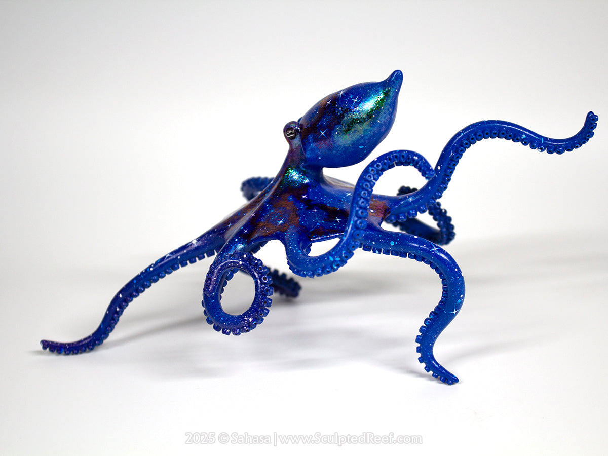 TARAK - 105 x 190 x 105mm - OOAK Nebula Octopus Sculpture