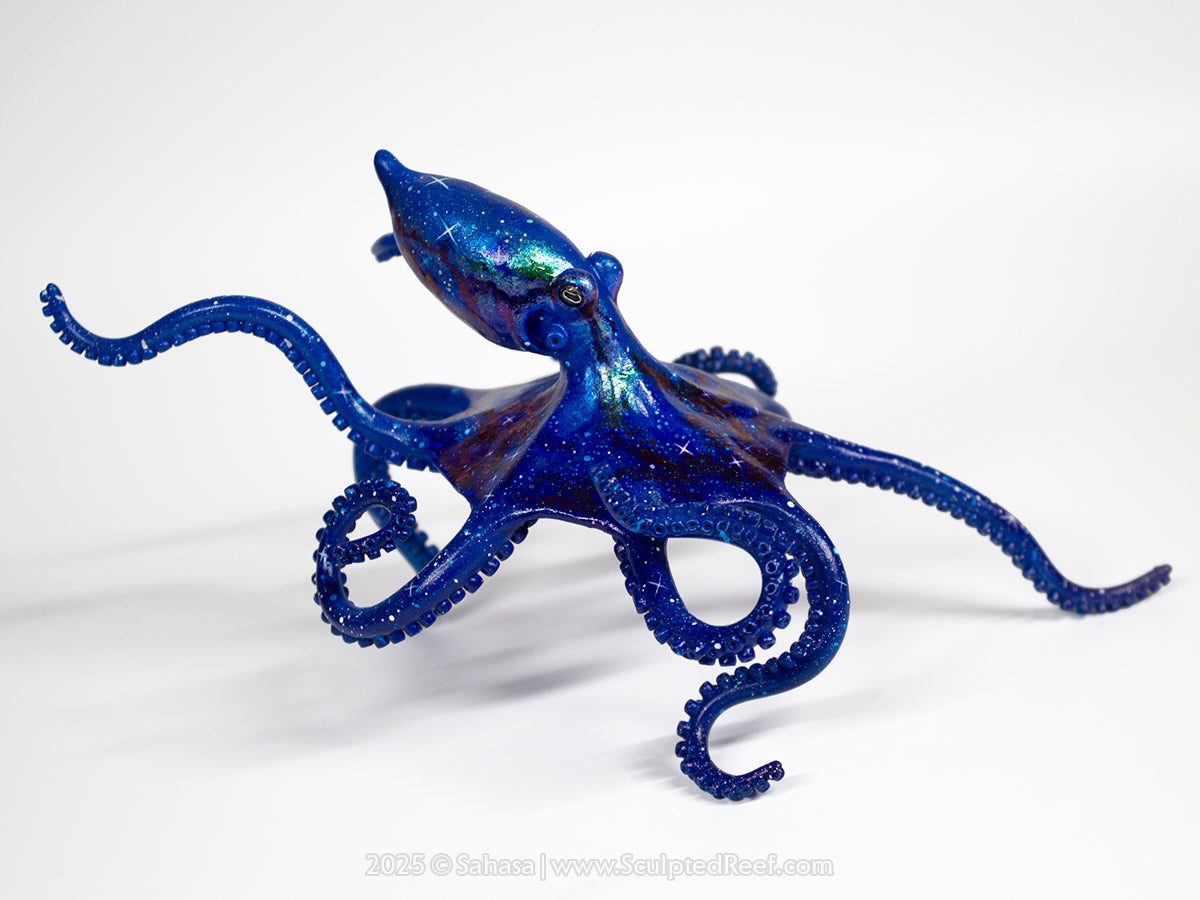 TARAK - 105 x 190 x 105mm - OOAK Nebula Octopus Sculpture