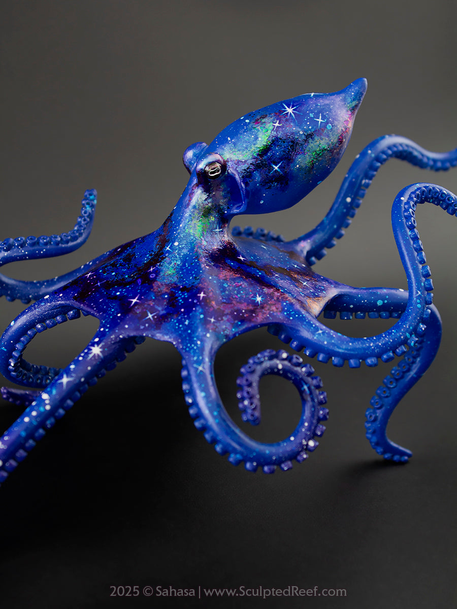 TARAK - 105 x 190 x 105mm - OOAK Nebula Octopus Sculpture