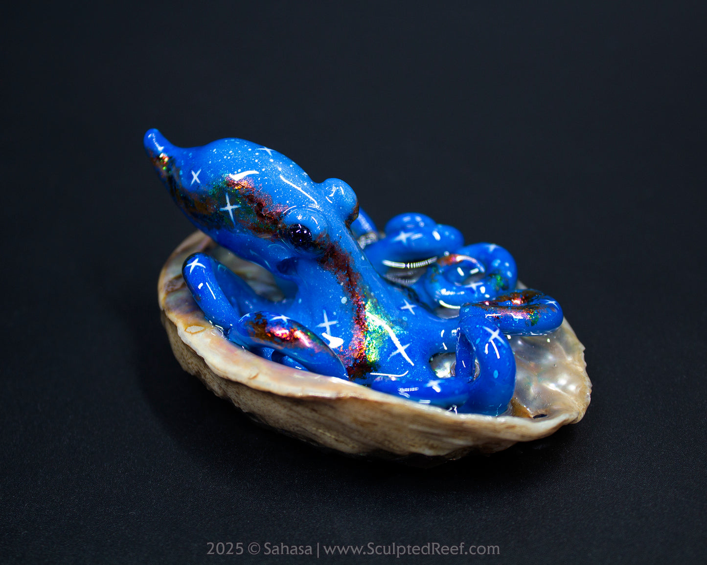 AZURA - Shelltopus - OOAK Nebula Octopus Sculpture