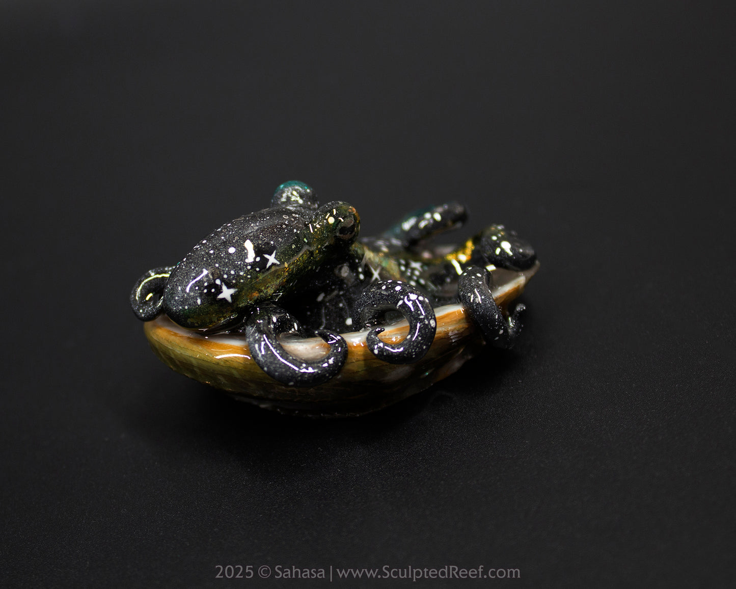 LIOR - Shelltopus (Medium) - OOAK Nebula Themed Octopus Sculpture