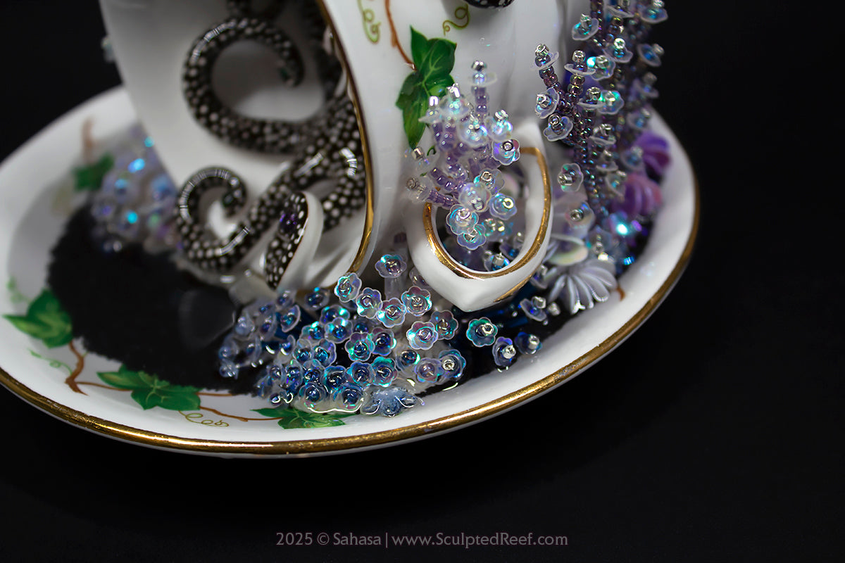 No.7 "Octopus Garden VII" - Sculpted Reef Series - Larger Pacific Striped Octopus Sculpture