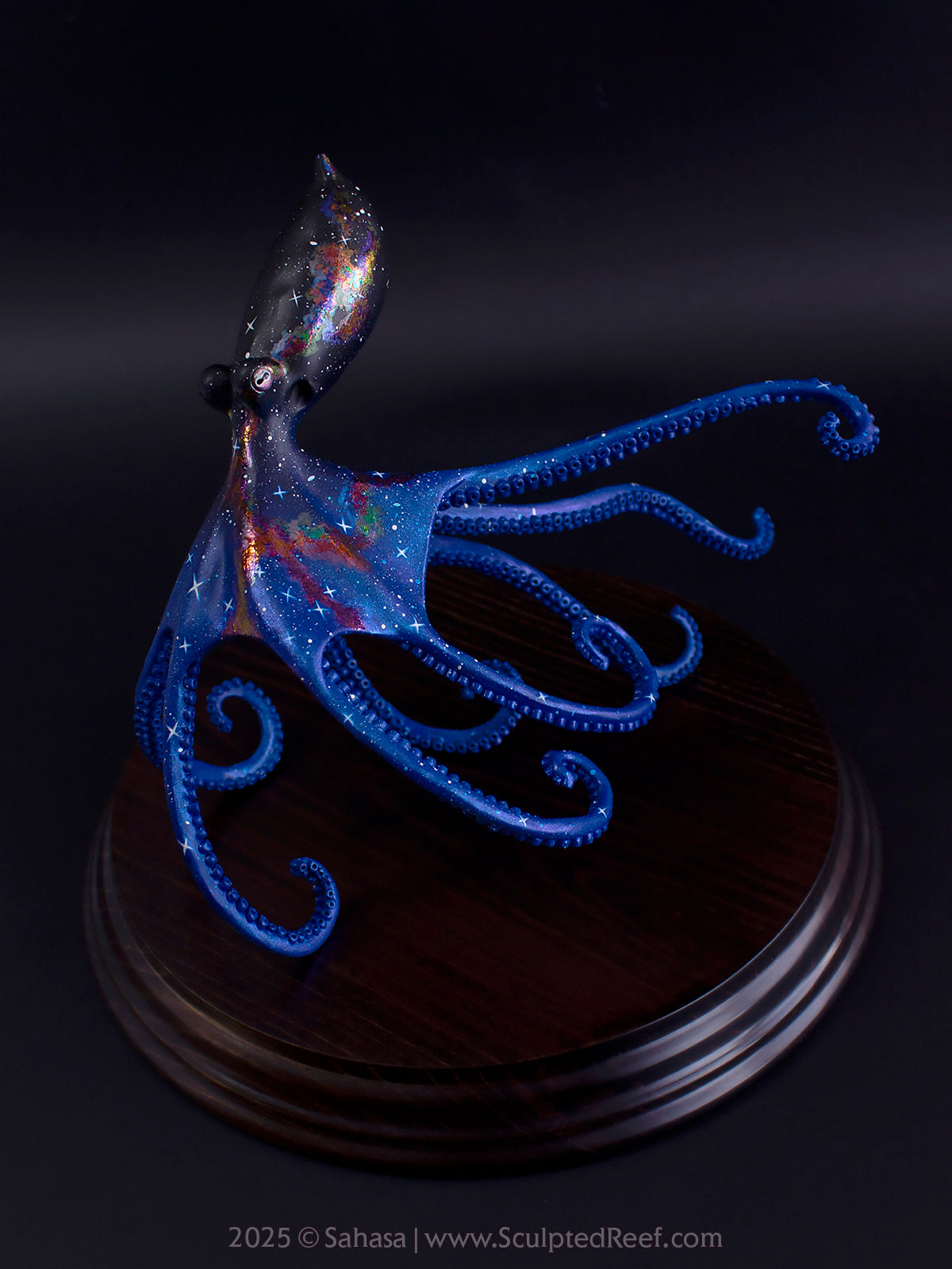 HALCYON - 145 x 185 x 145mm - OOAK Nebula Octopus Sculpture