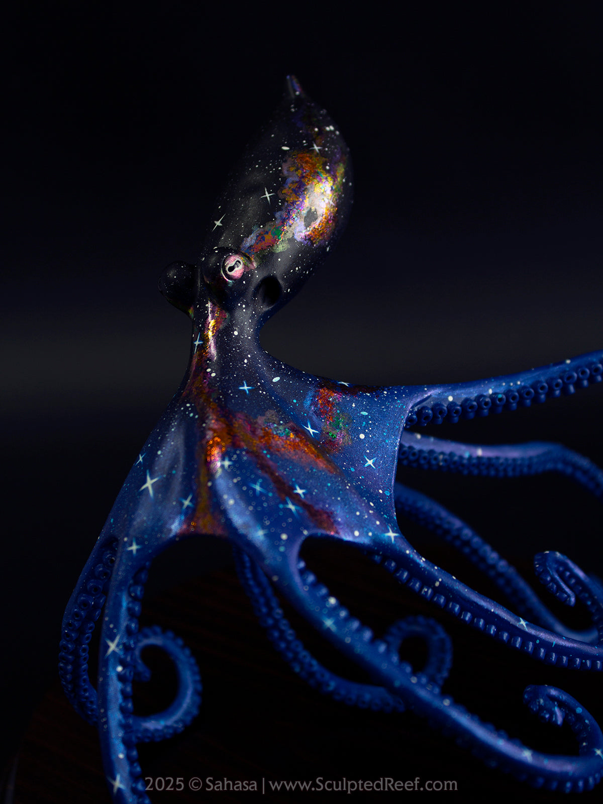 HALCYON - 145 x 185 x 145mm - OOAK Nebula Octopus Sculpture