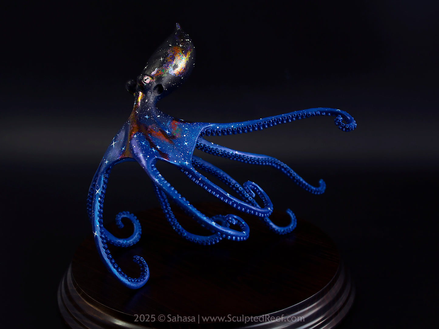 HALCYON - 145 x 185 x 145mm - OOAK Nebula Octopus Sculpture