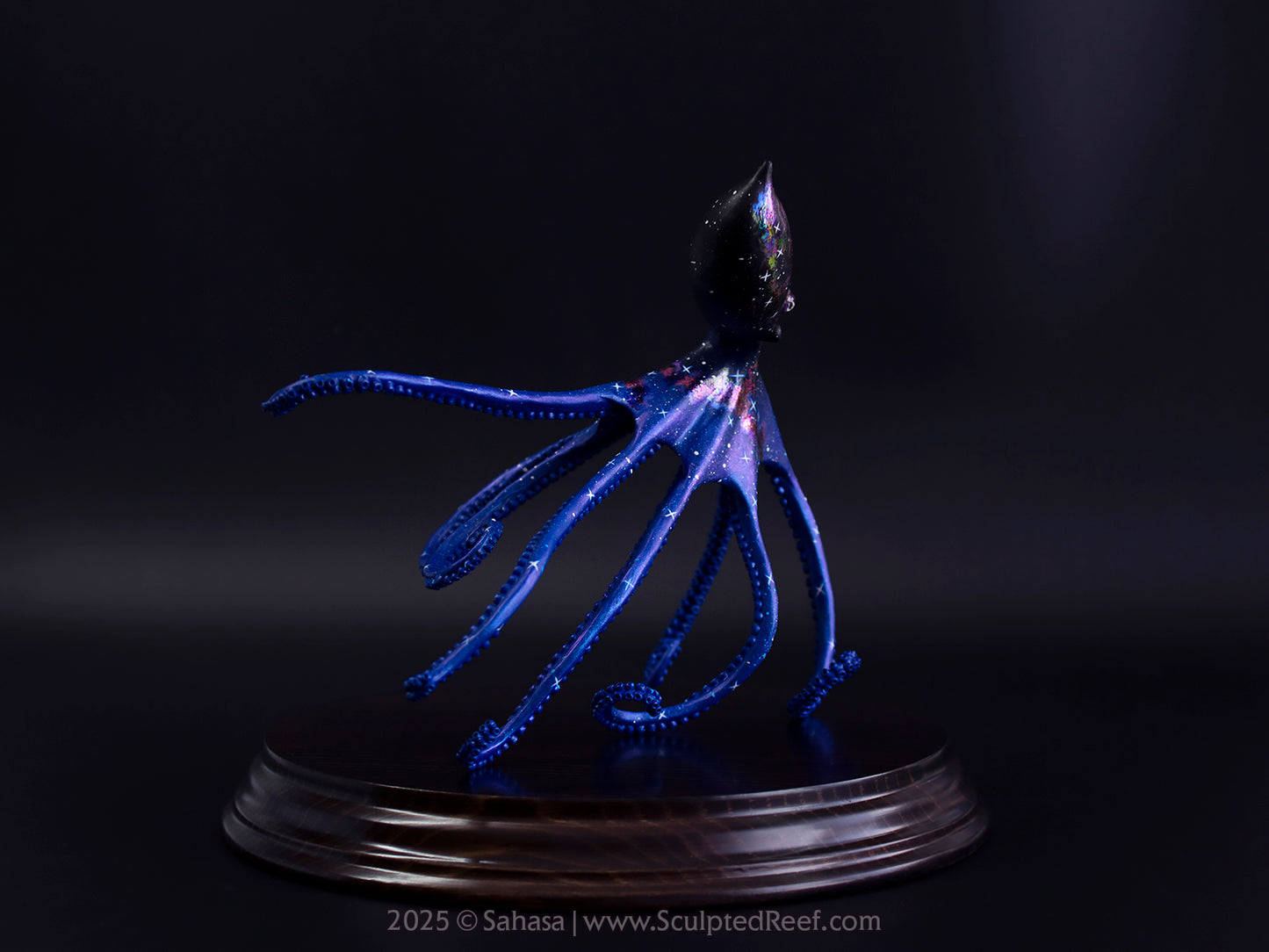 HALCYON - 145 x 185 x 145mm - OOAK Nebula Octopus Sculpture