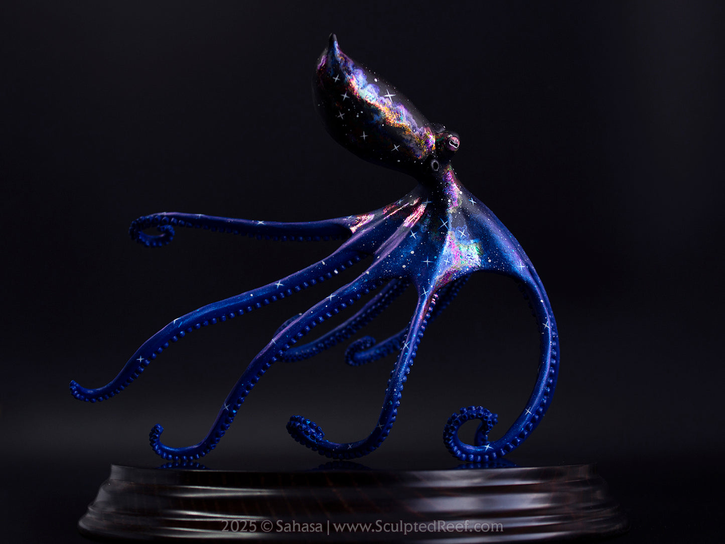 HALCYON - 145 x 185 x 145mm - OOAK Nebula Octopus Sculpture