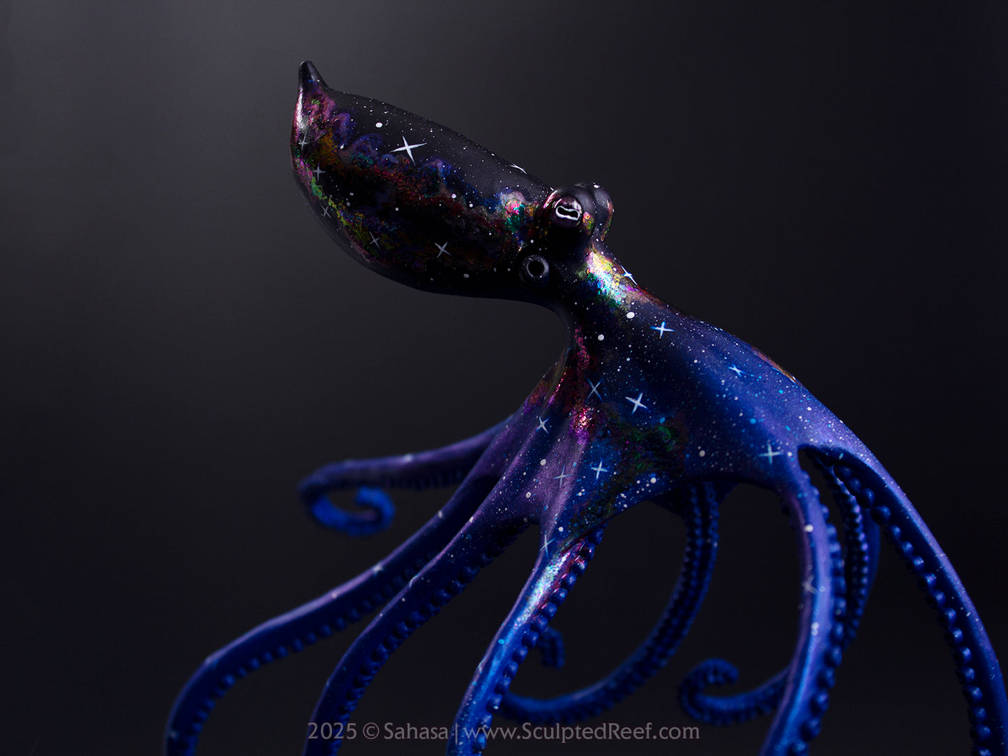 HALCYON - 145 x 185 x 145mm - OOAK Nebula Octopus Sculpture