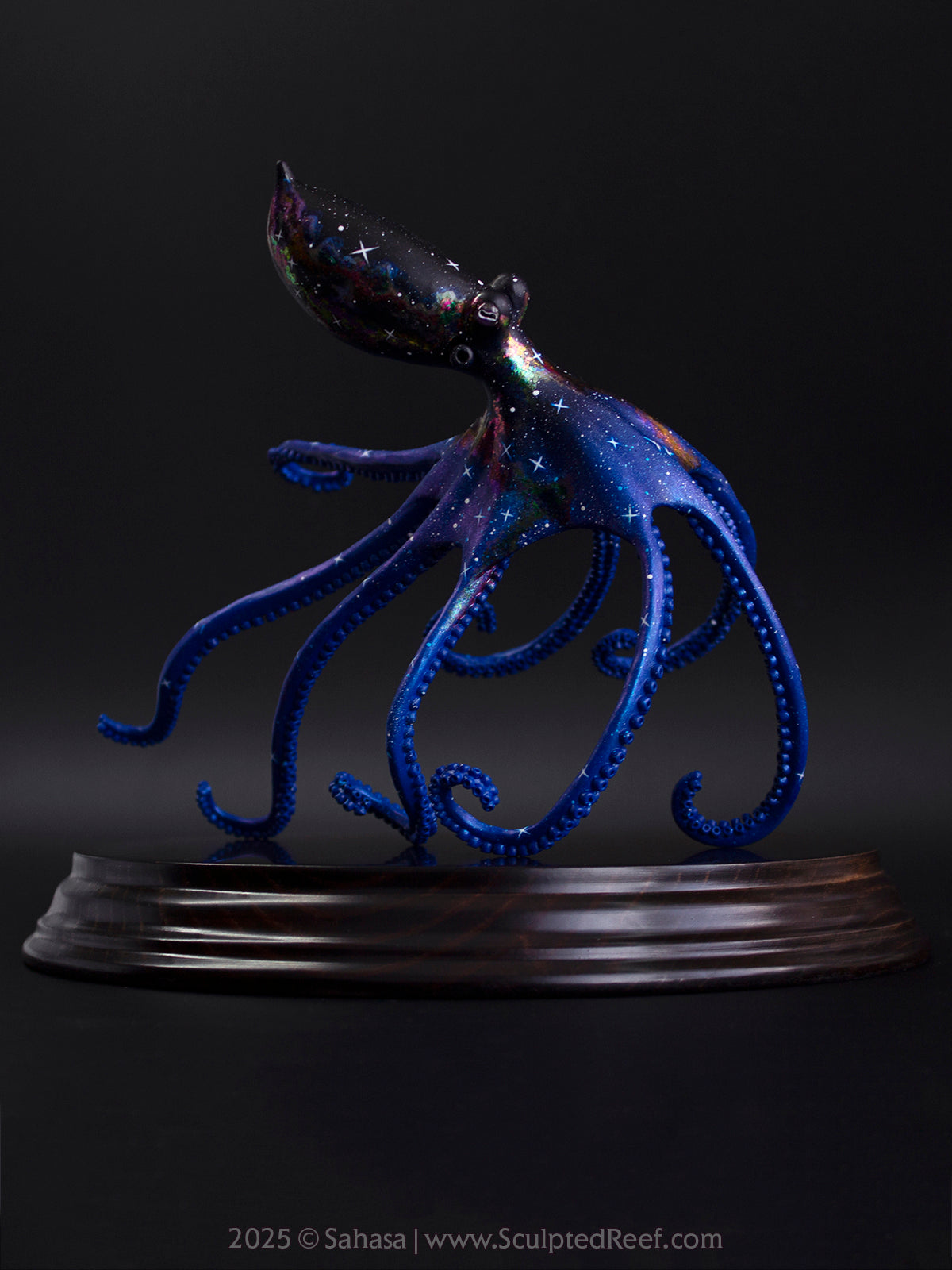 HALCYON - 145 x 185 x 145mm - OOAK Nebula Octopus Sculpture