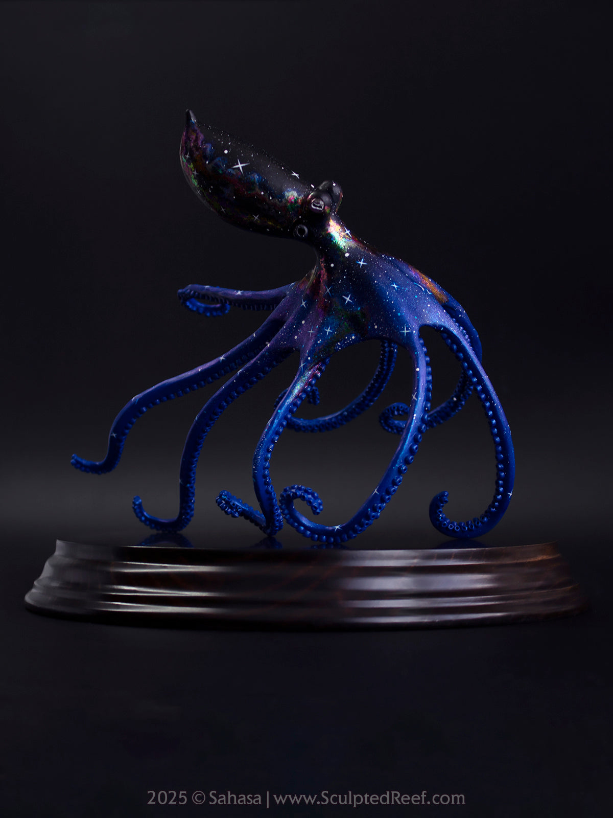 HALCYON - 145 x 185 x 145mm - OOAK Nebula Octopus Sculpture