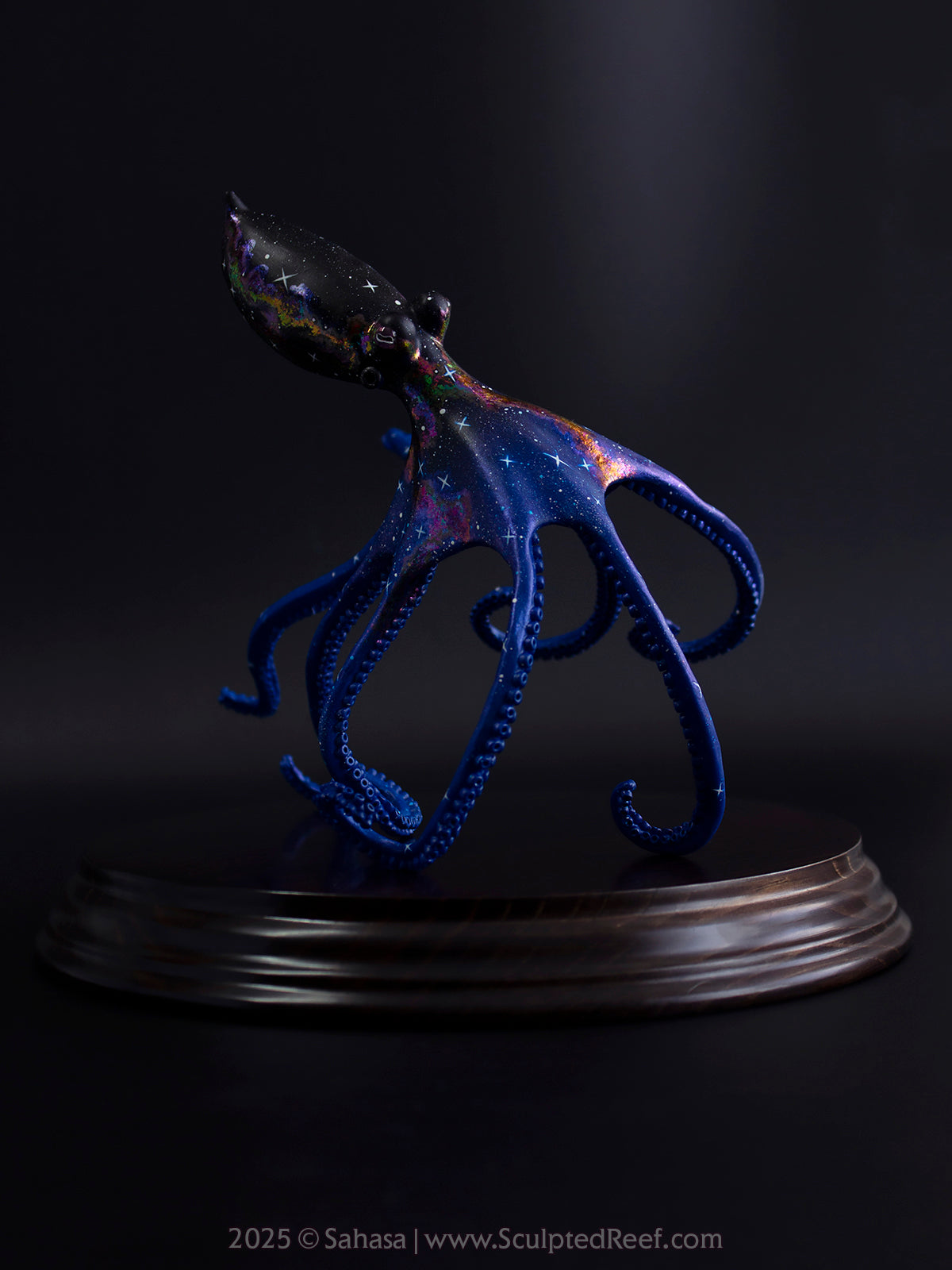 HALCYON - 145 x 185 x 145mm - OOAK Nebula Octopus Sculpture