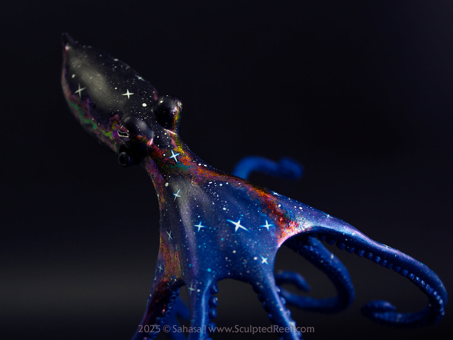 HALCYON - 145 x 185 x 145mm - OOAK Nebula Octopus Sculpture