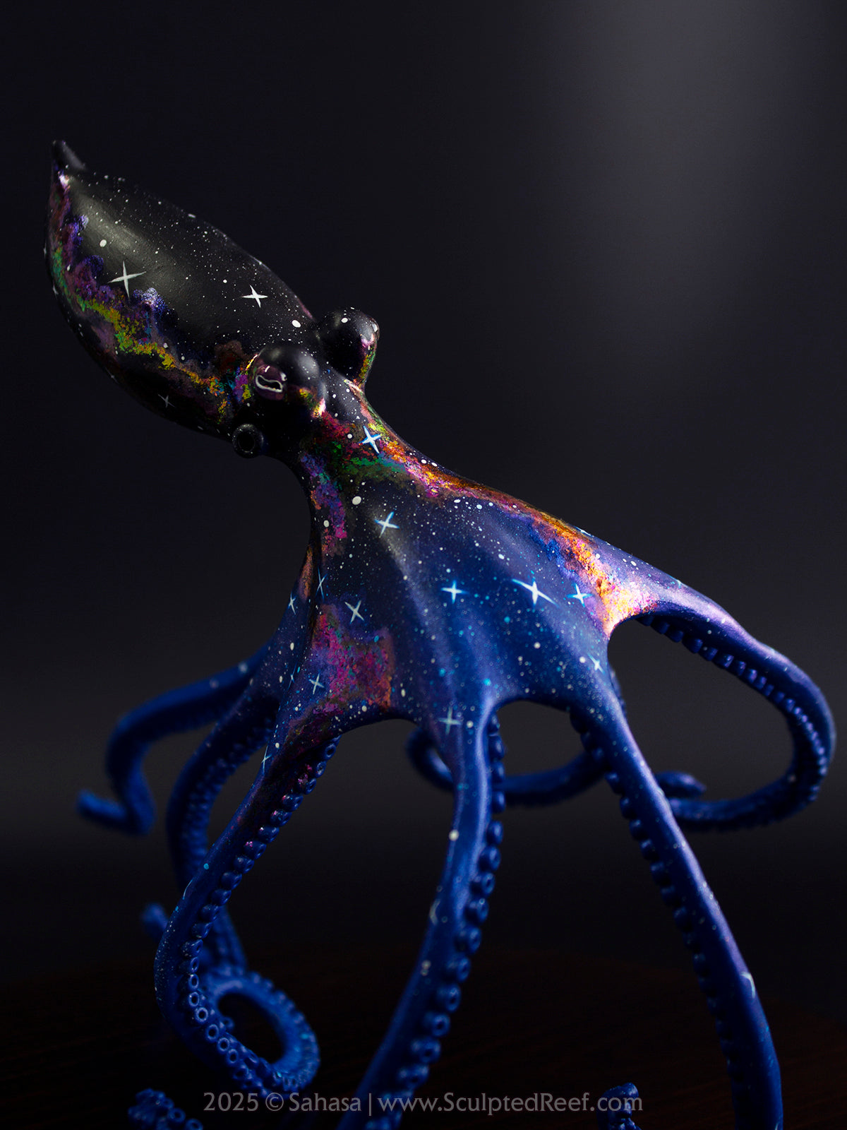 HALCYON - 145 x 185 x 145mm - OOAK Nebula Octopus Sculpture