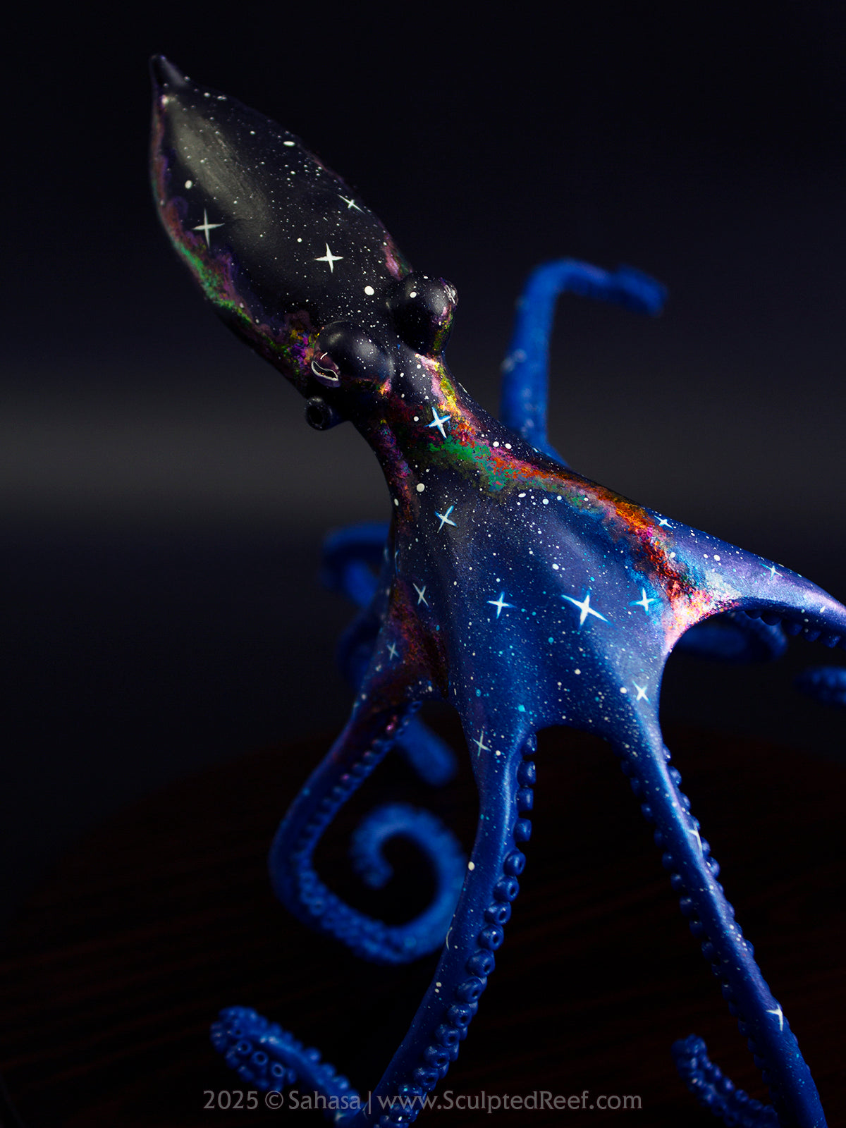 HALCYON - 145 x 185 x 145mm - OOAK Nebula Octopus Sculpture