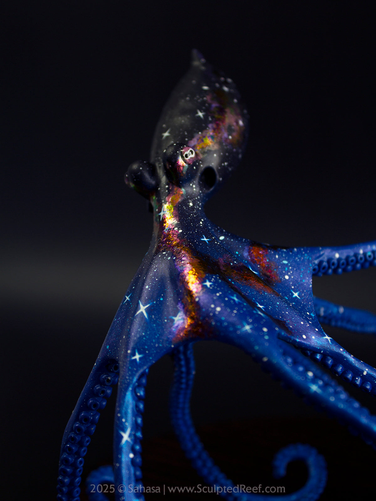 HALCYON - 145 x 185 x 145mm - OOAK Nebula Octopus Sculpture