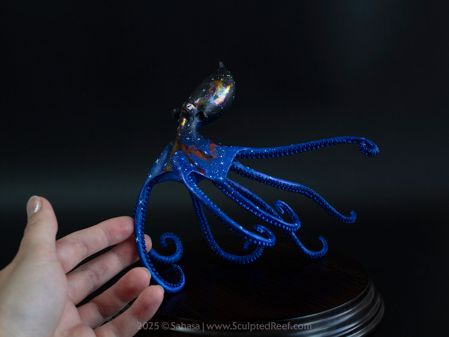 HALCYON - 145 x 185 x 145mm - OOAK Nebula Octopus Sculpture