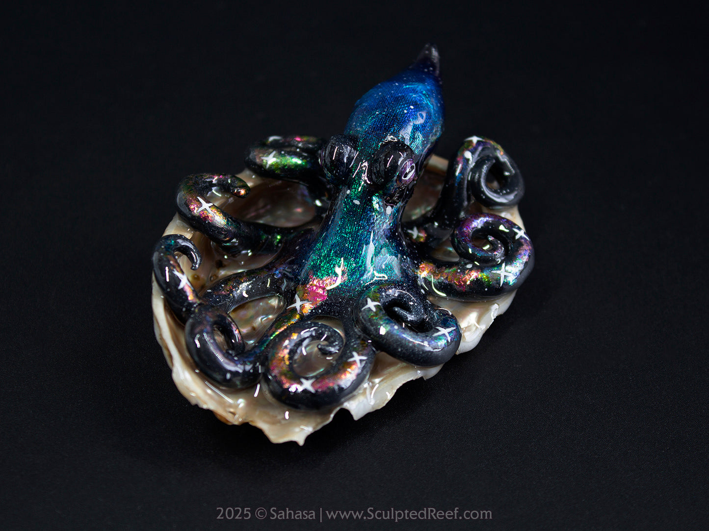 CELESTE - Shelltopus (Large) - OOAK Nebula Octopus Sculpture