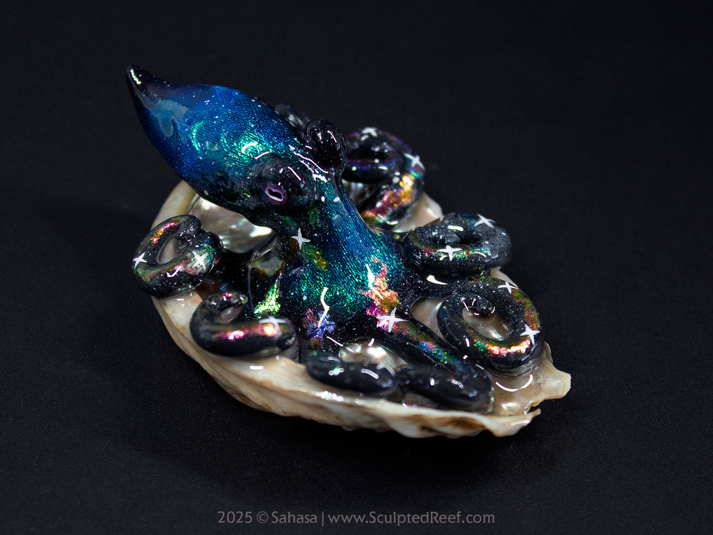 CELESTE - Shelltopus (Large) - OOAK Nebula Octopus Sculpture
