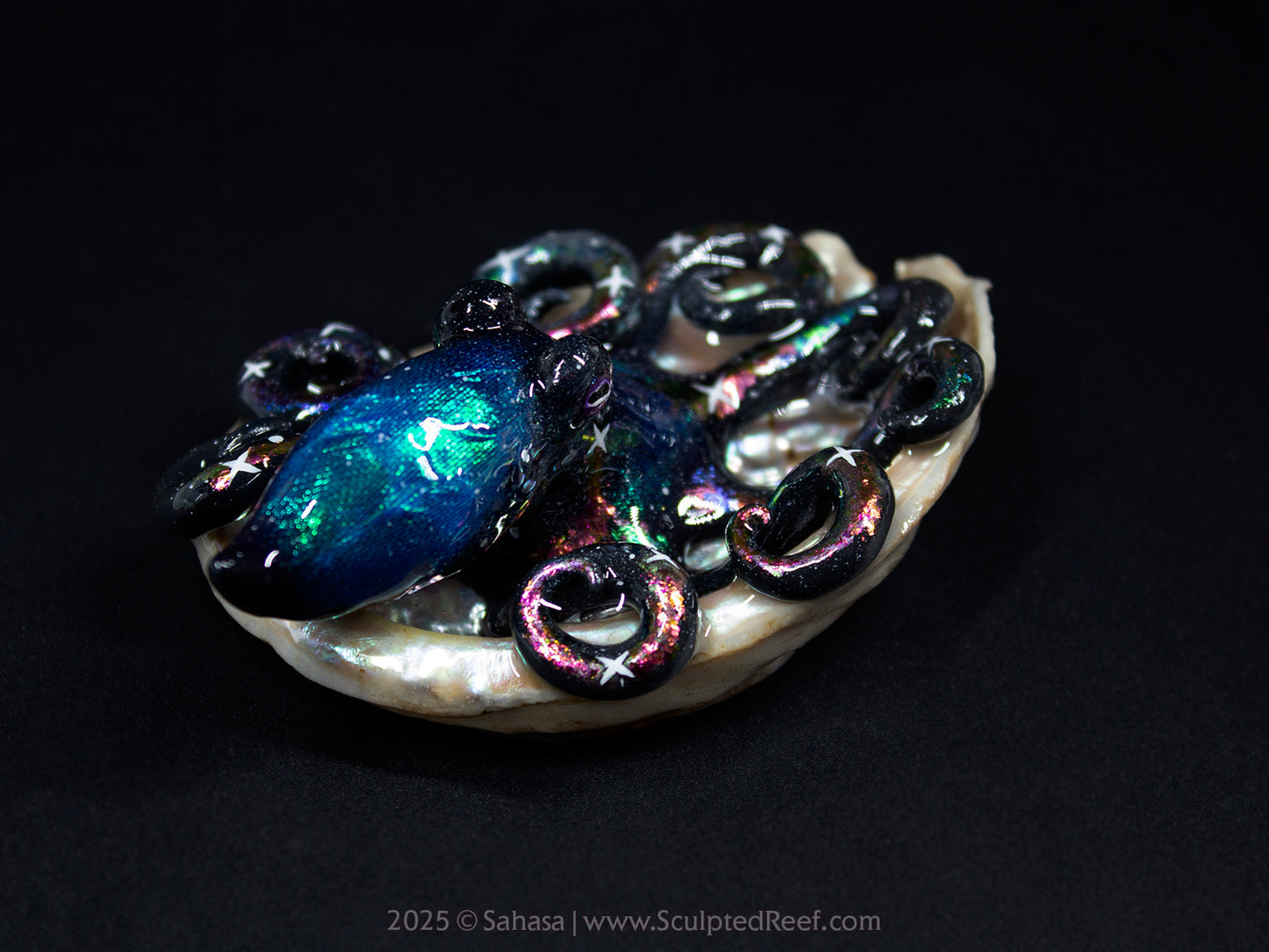 CELESTE - Shelltopus (Large) - OOAK Nebula Octopus Sculpture