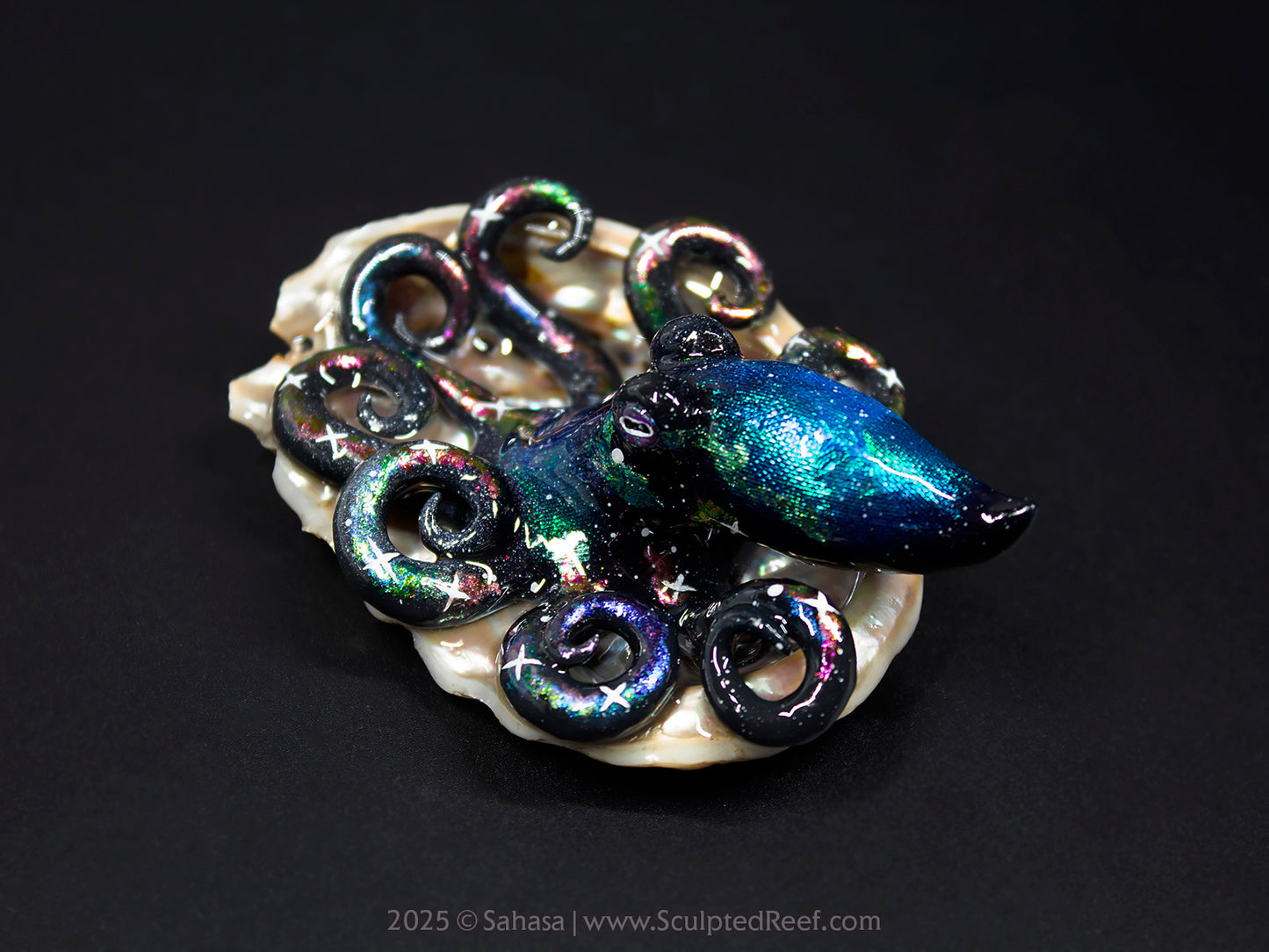 CELESTE - Shelltopus (Large) - OOAK Nebula Octopus Sculpture