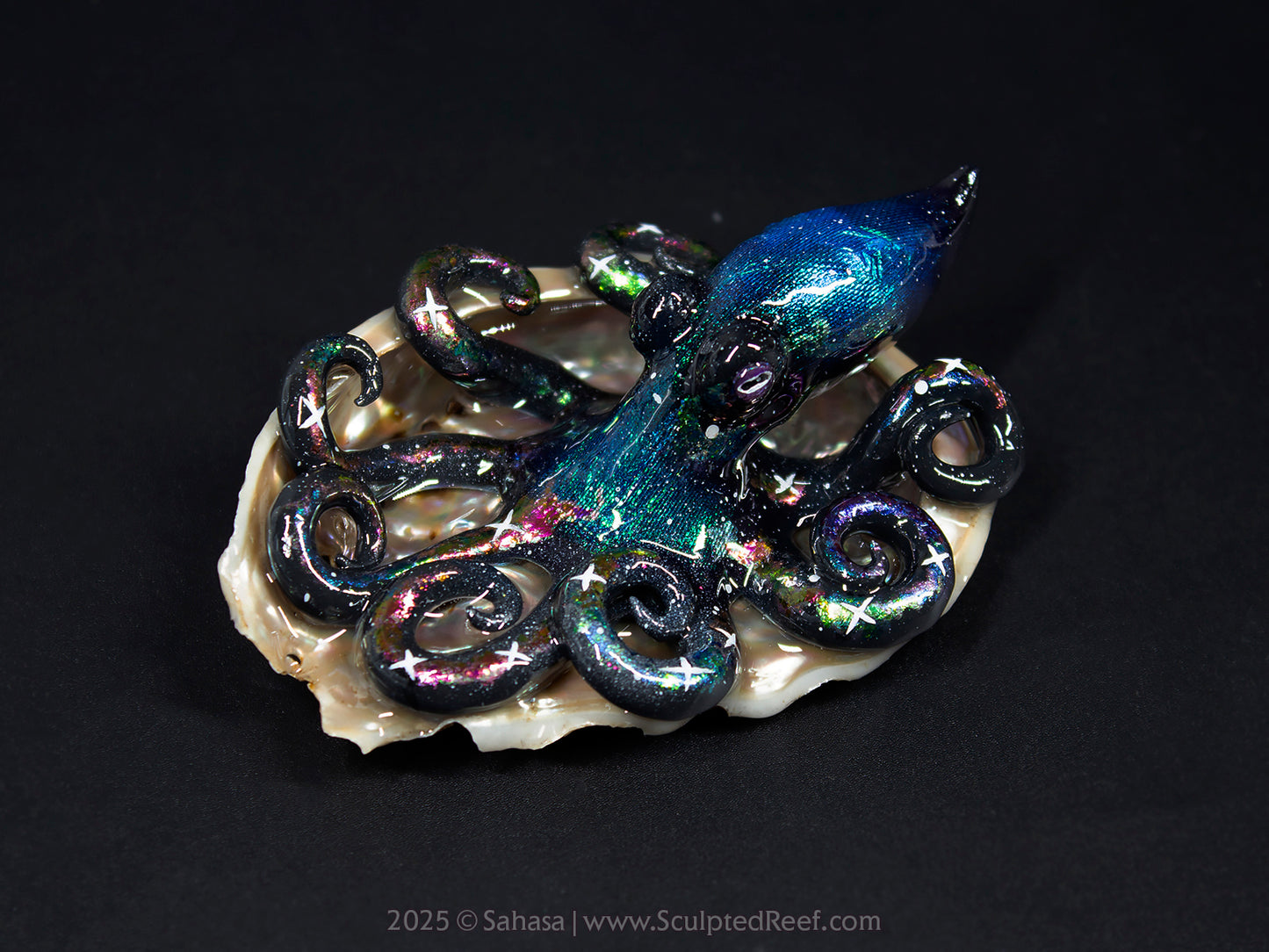CELESTE - Shelltopus (Large) - OOAK Nebula Octopus Sculpture
