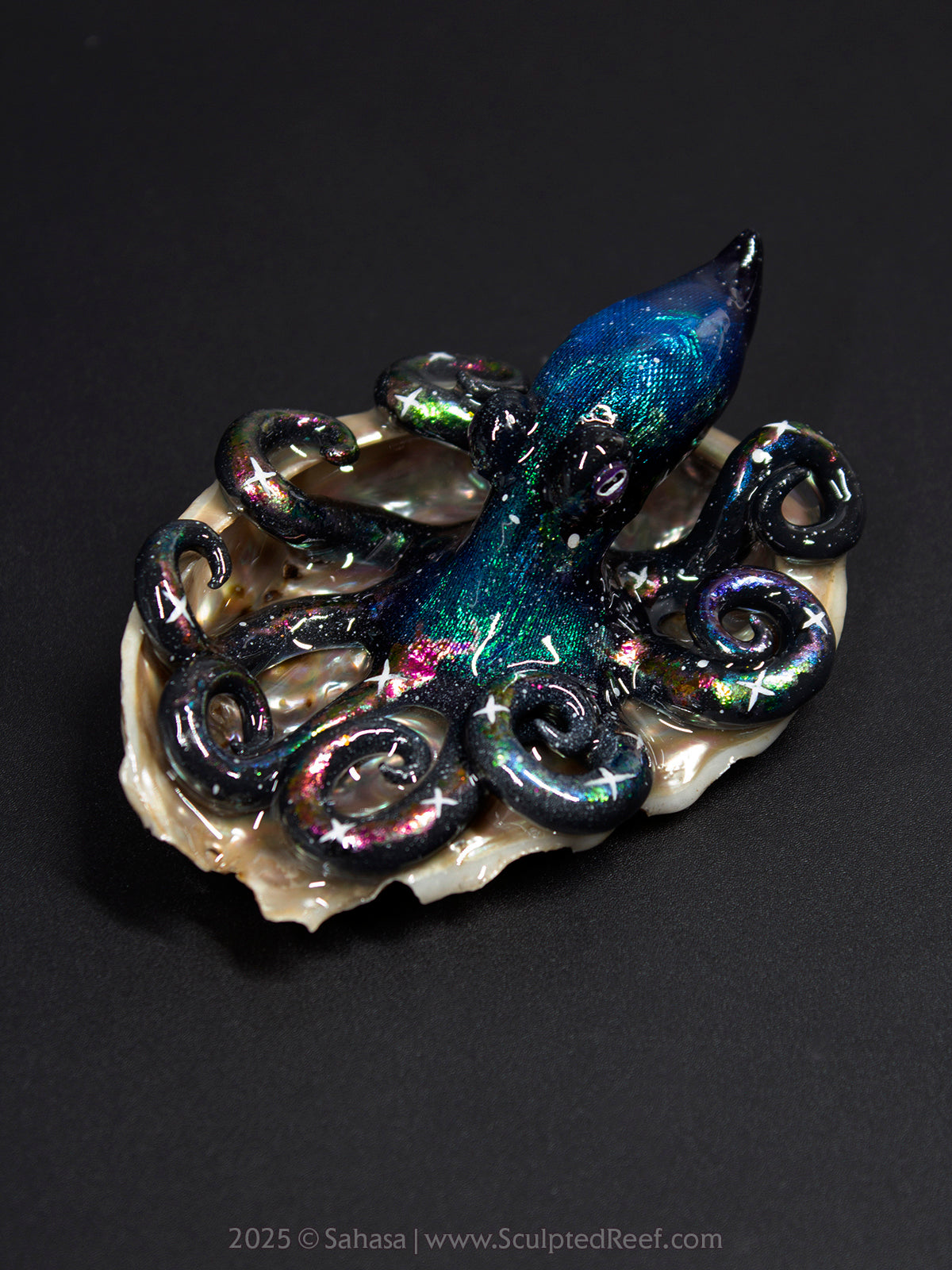 CELESTE - Shelltopus (Large) - OOAK Nebula Octopus Sculpture